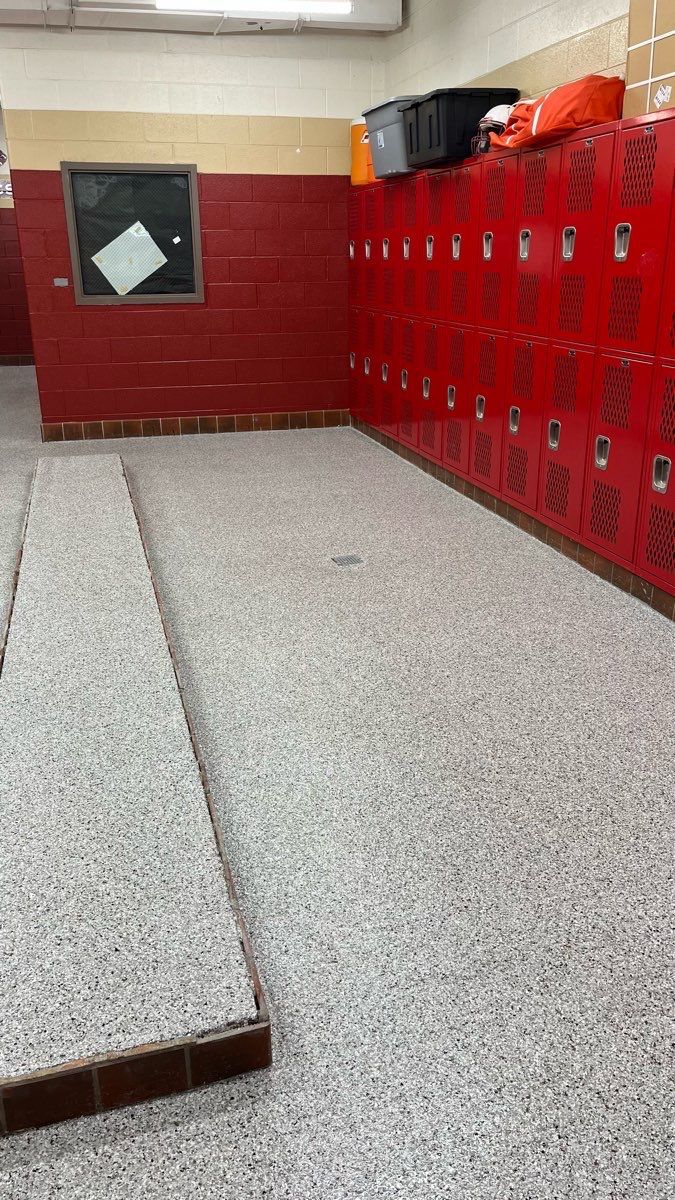 Commercial Floor Coating using Coyote by My Garage Floor Guys