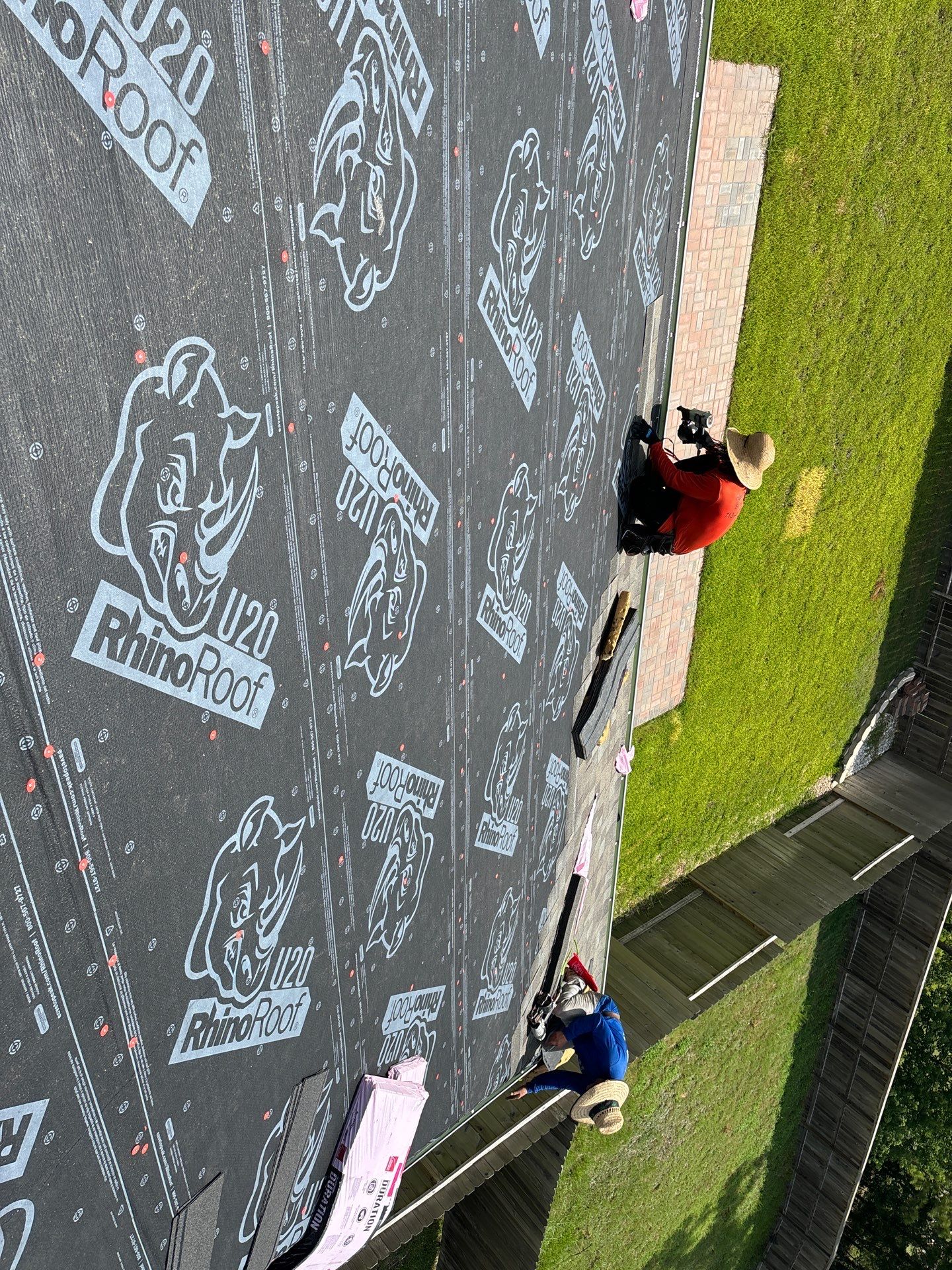 Residential Roofing Installation using Owen's Corning Duration (Lifetime) Shingles by Roof Repair Company