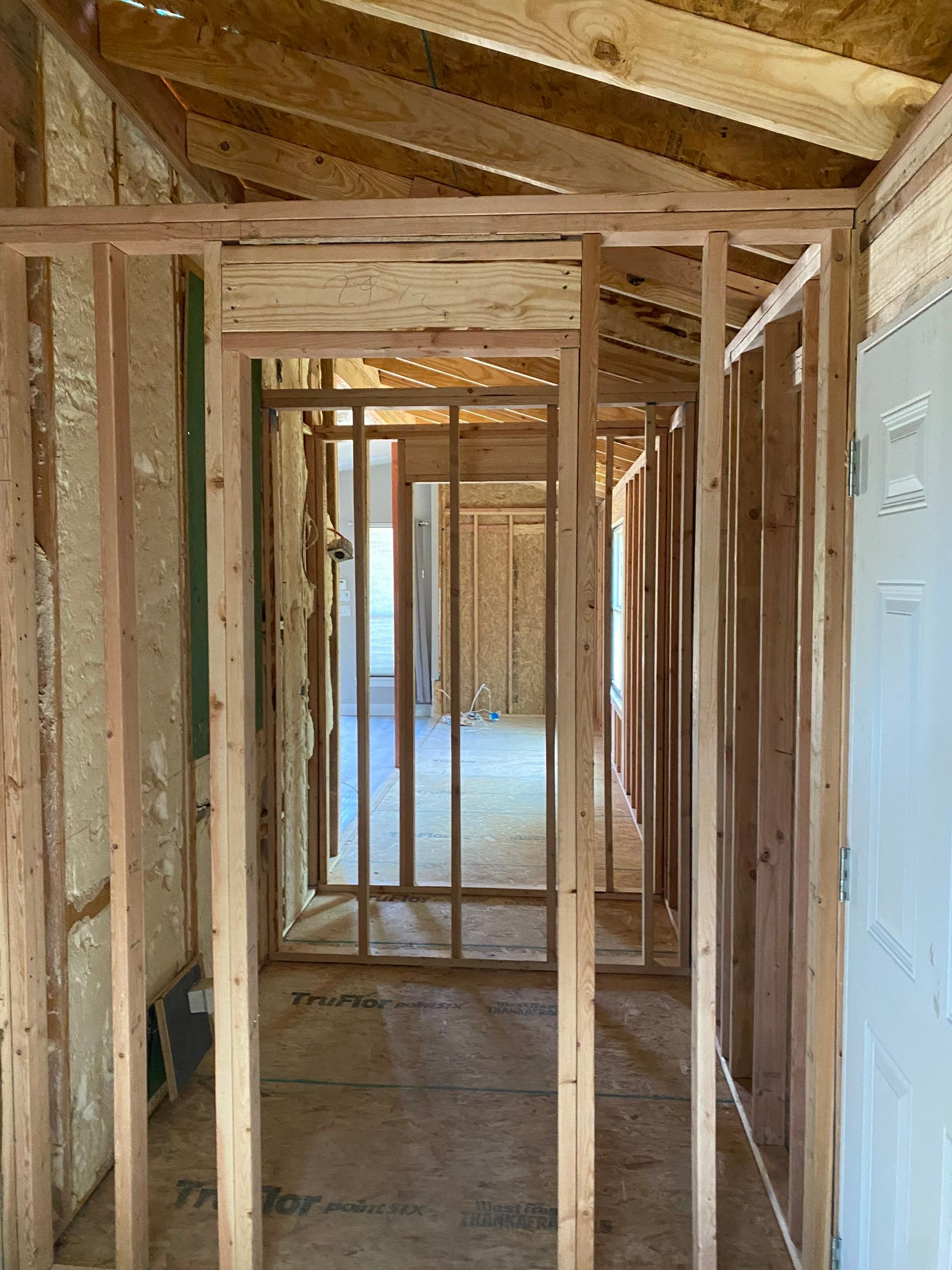 Spray Foam on this tiny house addition  by Apex Insulation Solutions