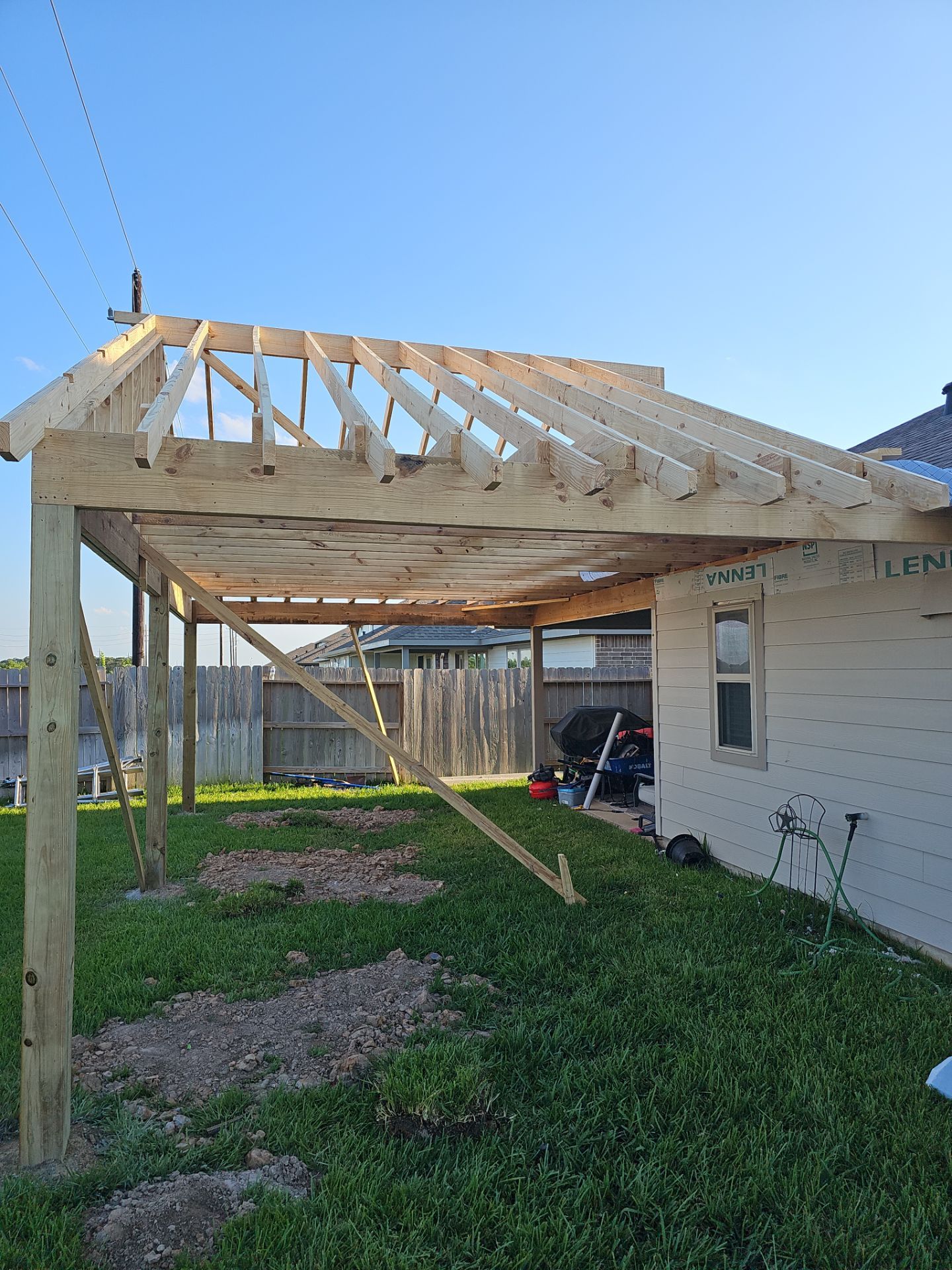 Patio Build in Katy by Roofing Technologies Unlimited