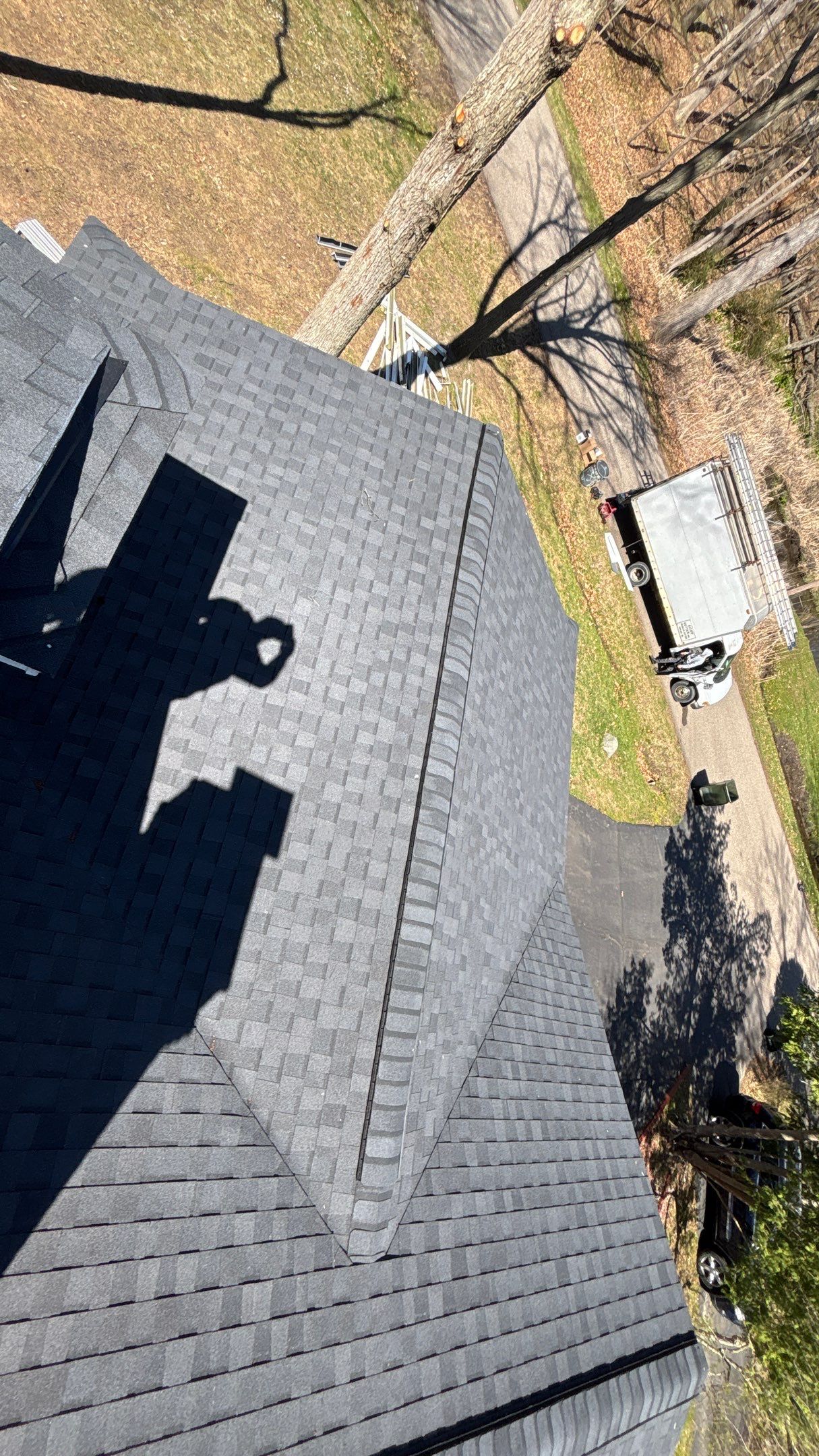 Roof Replacement using CertainTeed Landmark Moire Black by 180 Contractors