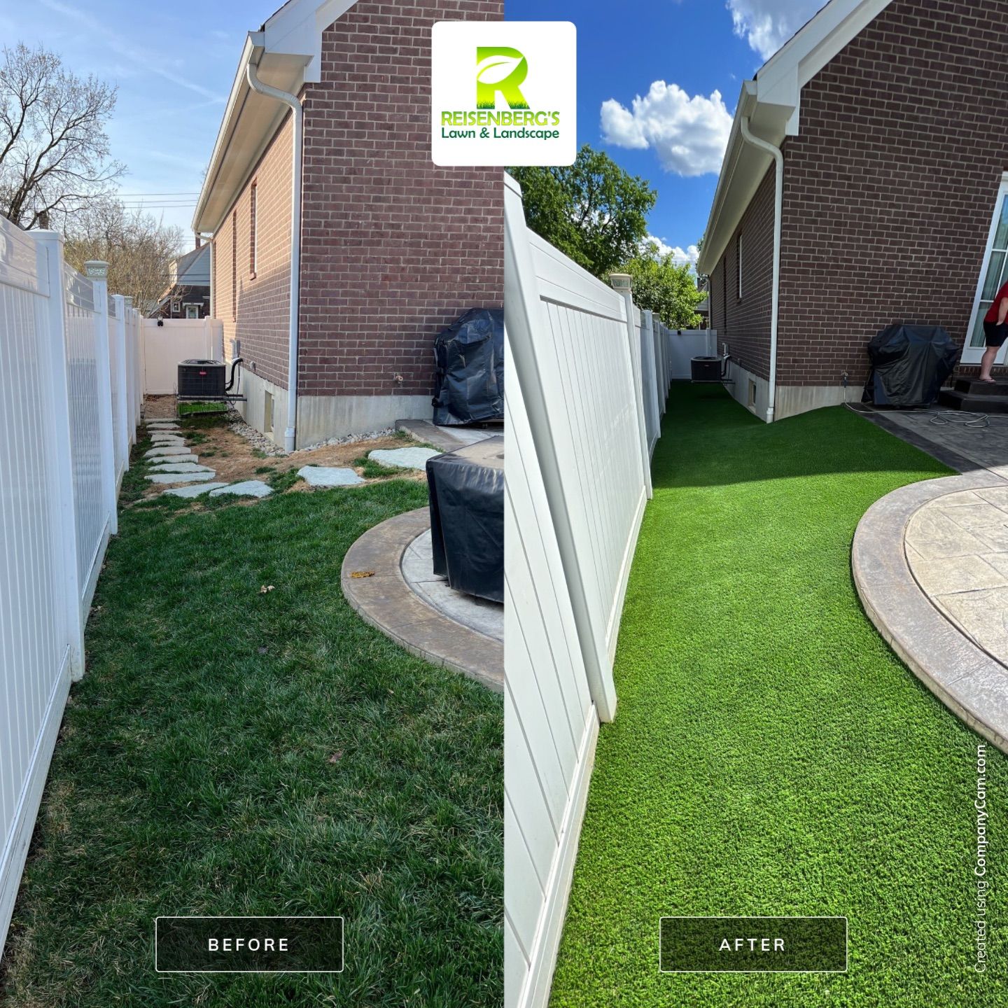 Synthetic Turf Installation using Pet Champ Synthetic Turf by Reisenberg’s Lawn & Landscape, LLC