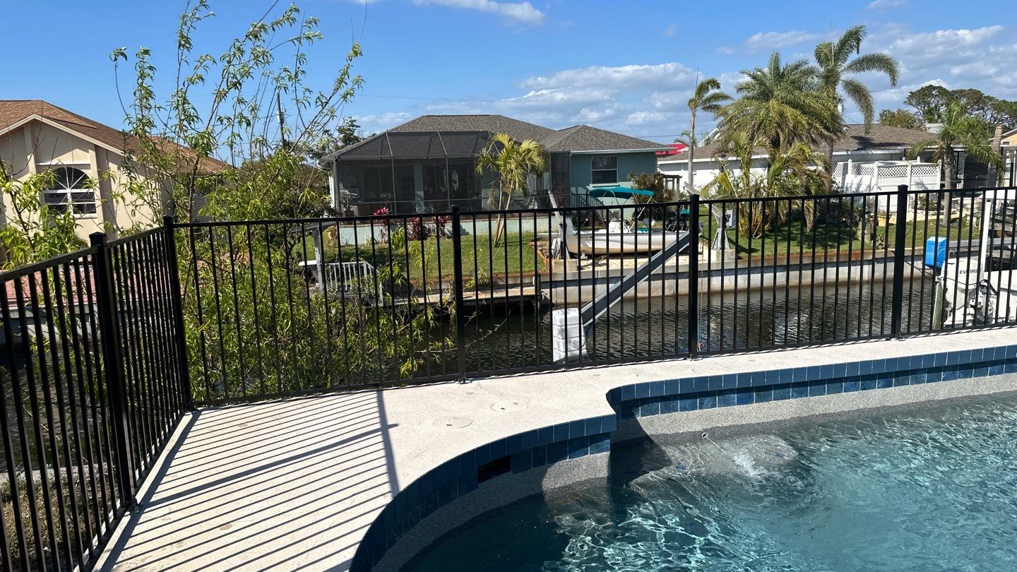 Aluminum Fence Installation using 2 Rail Aluminum Fence by Asap fence and gates, LLC