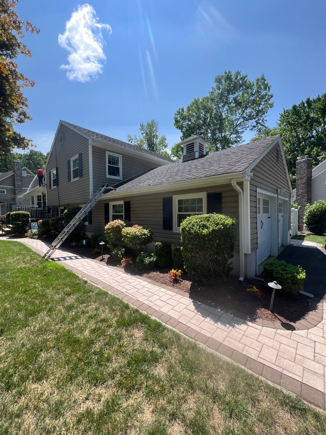 Comprehensive Residential Gutter Cleaning and System Flush in Wayne by NJ Home Maintenance Services