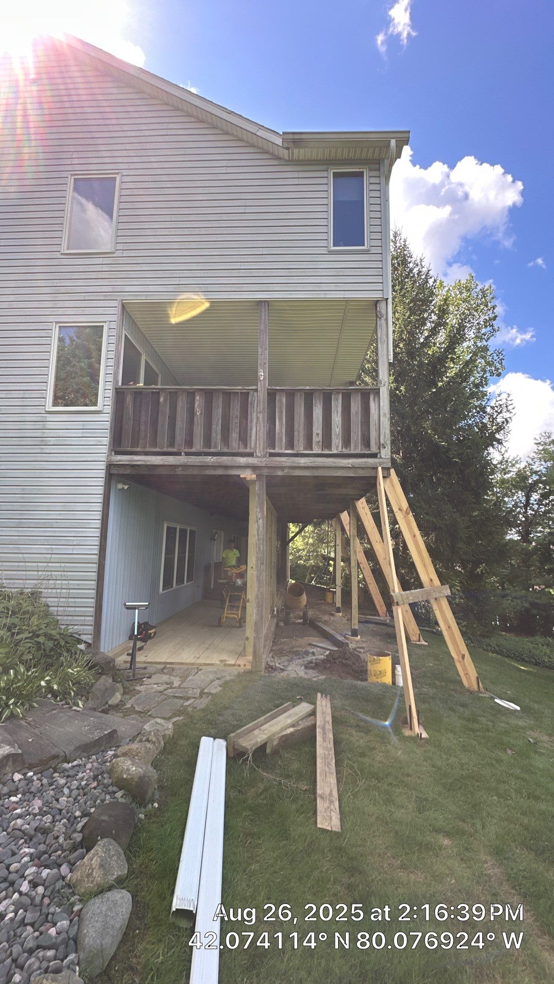 Deck Structure Repair Project in Erie by Great Lakes Contracting Services LLC