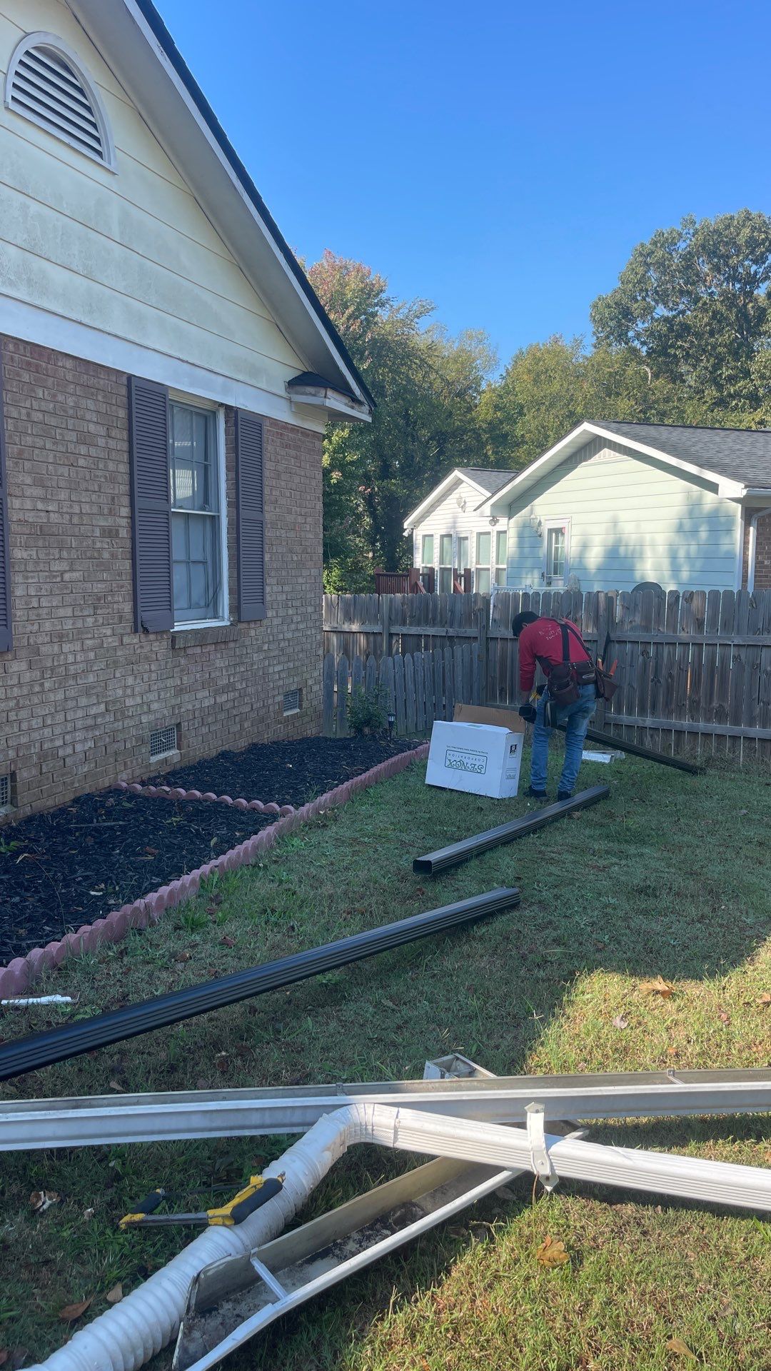Roof and gutter replacement by hail damage by Just Brilliant Restoration JBR
