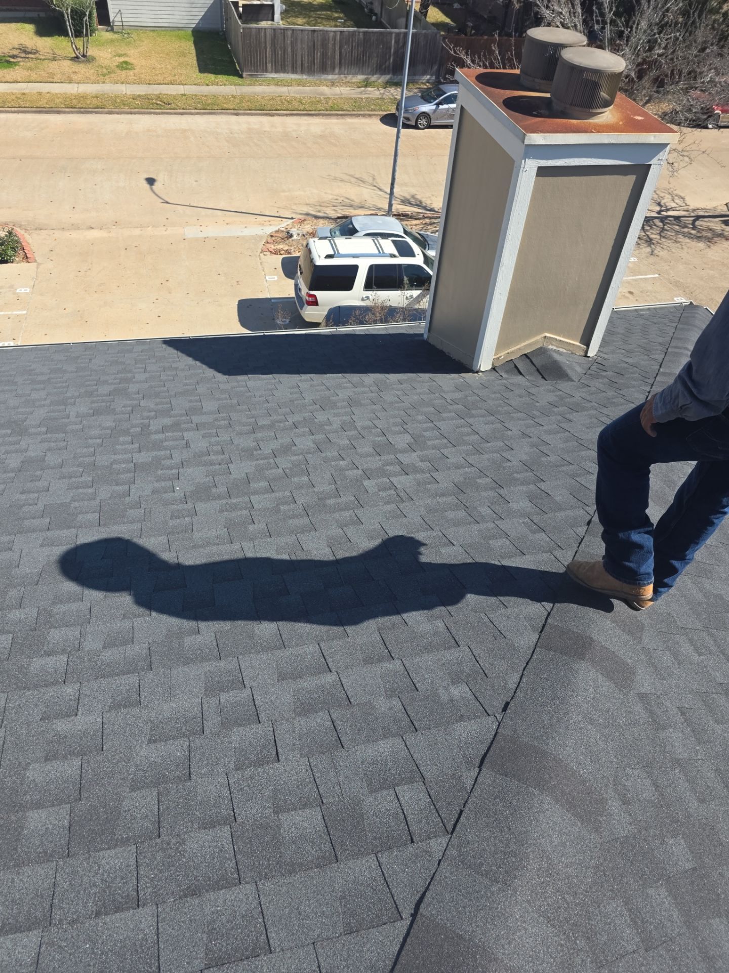 Our salesmen actually WORK for you! by REPS Austin Area Roofer