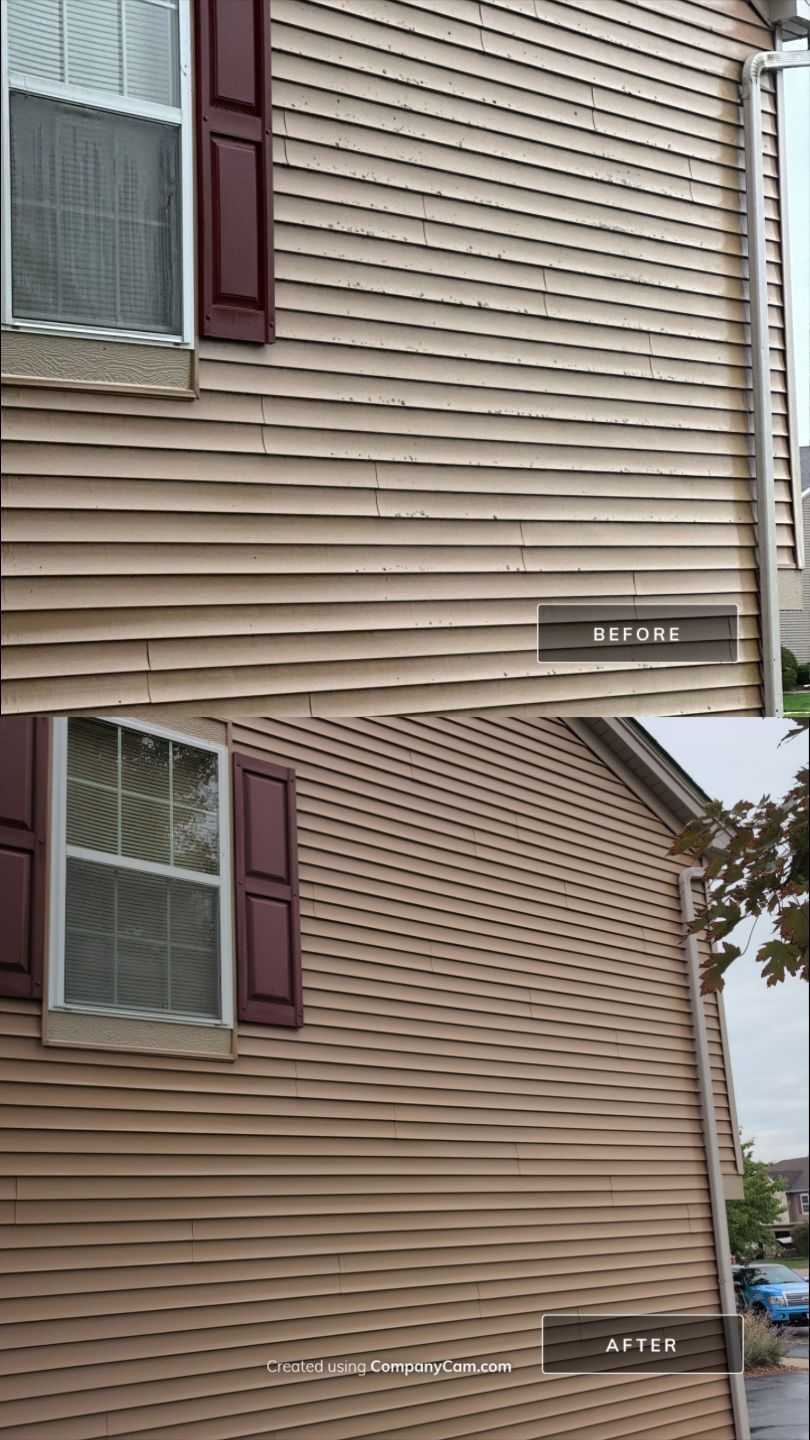 Project in Wonder Lake by Simmons Power & Soft Washing