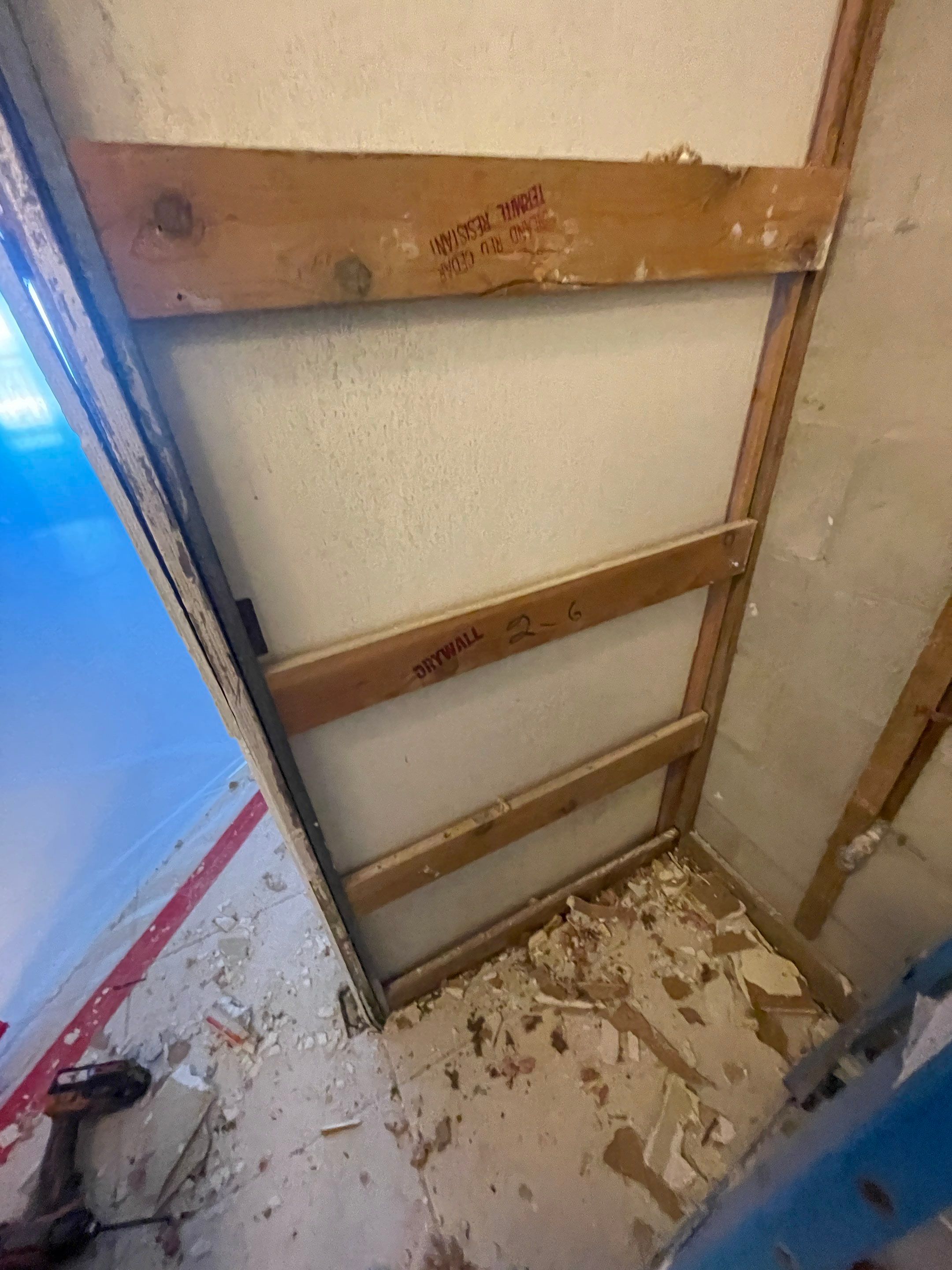 Mold remediation and rebuild of kitchen and living areas by Bay Coast Restoration 