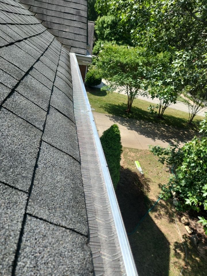 Gutter Guard Instalation using Leaf Blaster Pro by Power Wash Masters LLC