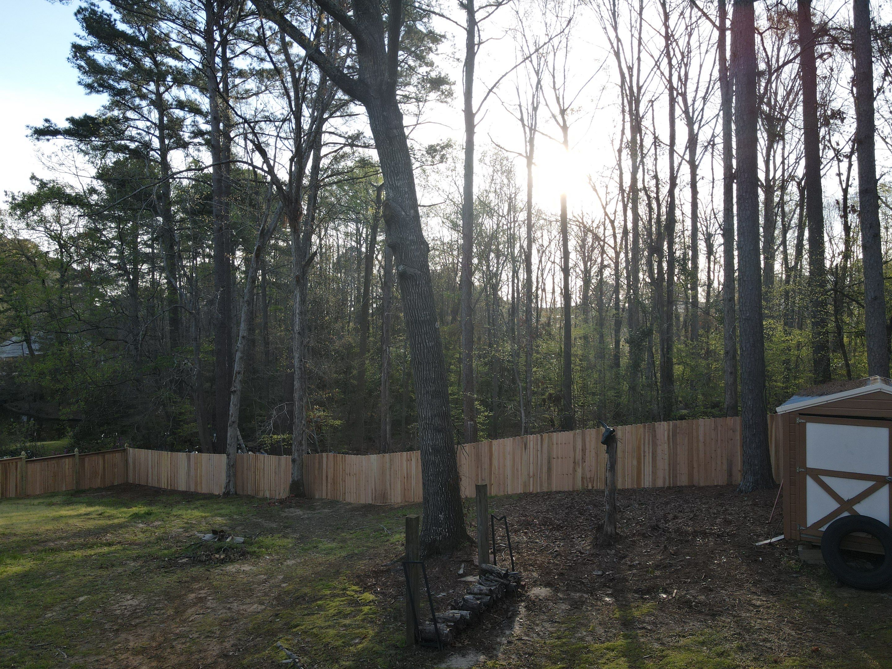 6' Cedar Good Neighbor 6x6 French Gothic Posts by Roberson Construction LLC