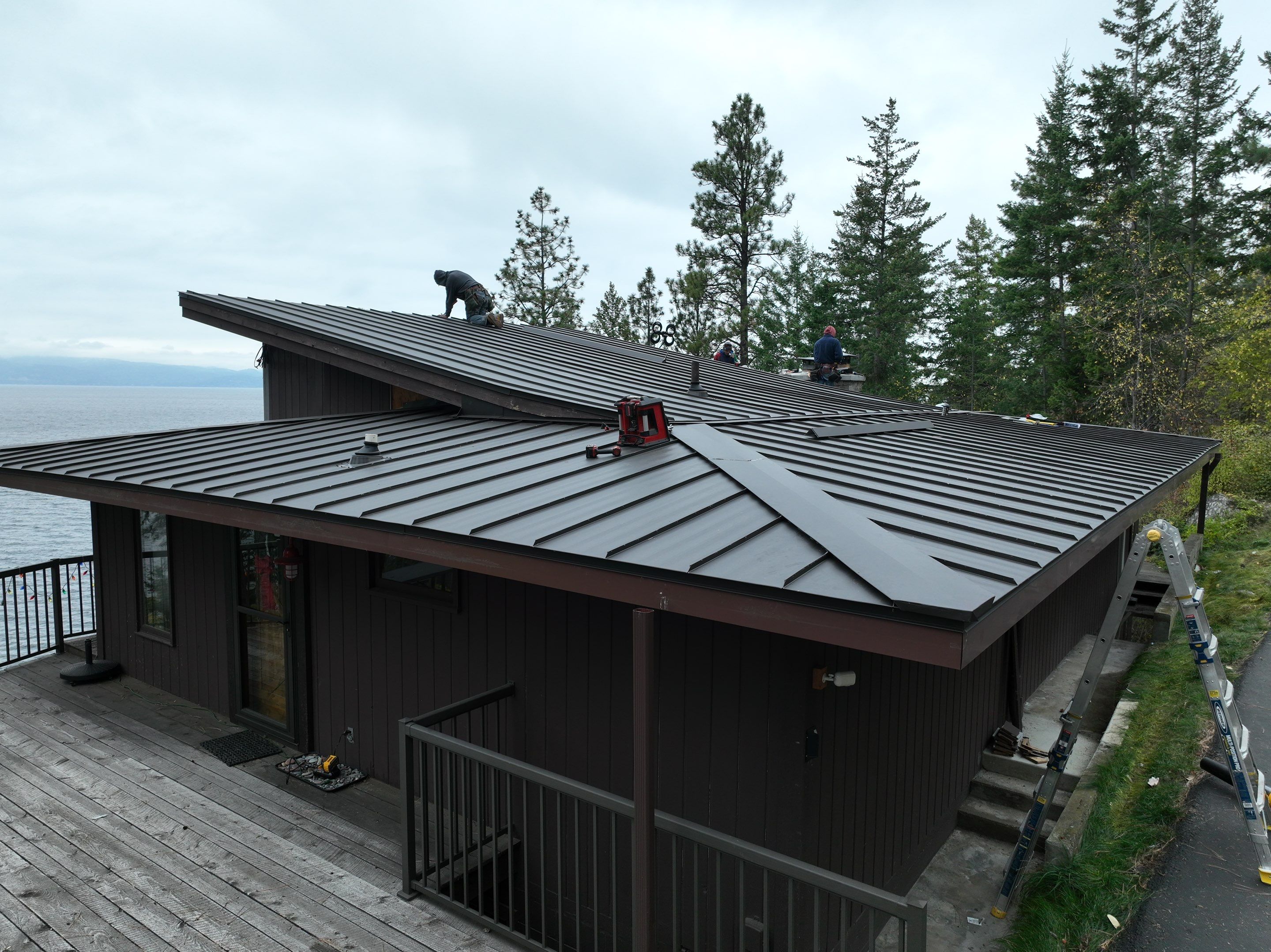 CMG ULG Mechanical Lock Standing Seam - Dark Bronze  by Montana Roofing Solutions