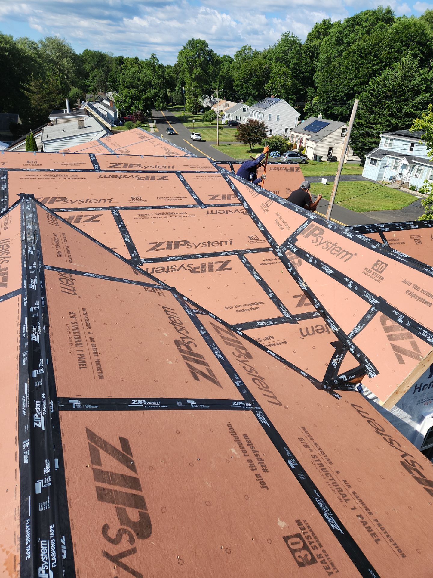 Residential Roofing Installation using Owens Corning TruDefinition Duration AR - Slatestone Gray by A Plus Exterior