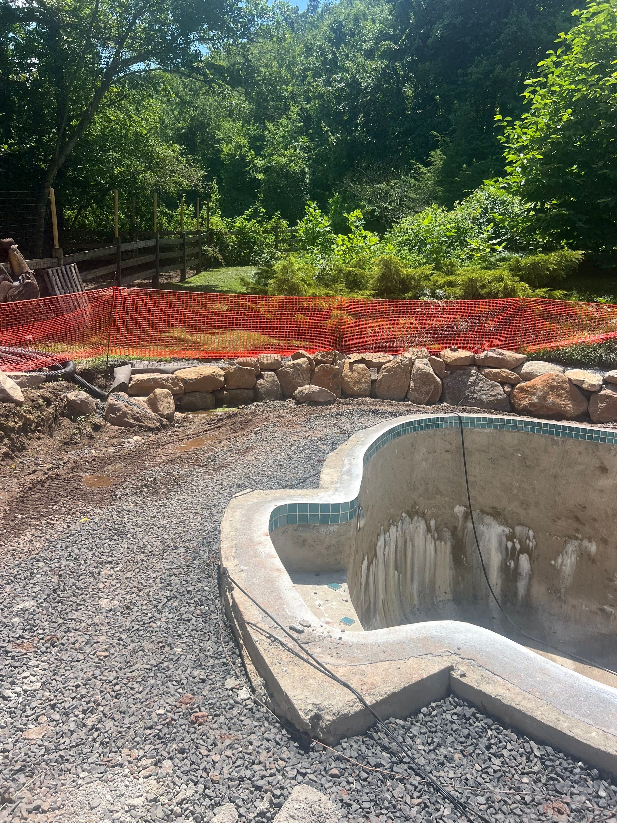 stamped concrete pool deck  by Architectural Concrete Design