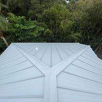 .032 Aluminum 1.5" Mechanical Seam Regal White  by Total Roofing System The Metal Roof Experts