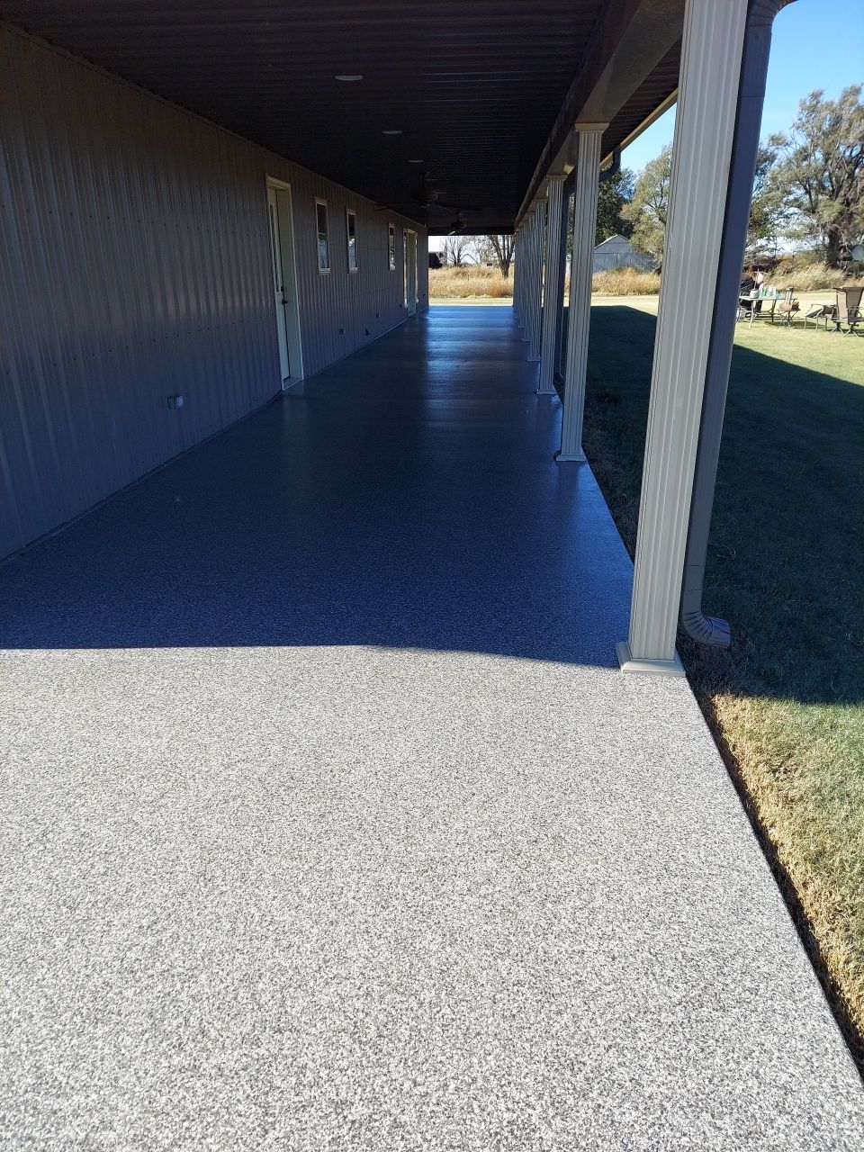 Patio Installation with Silver Creek by Copperhead Coatings
