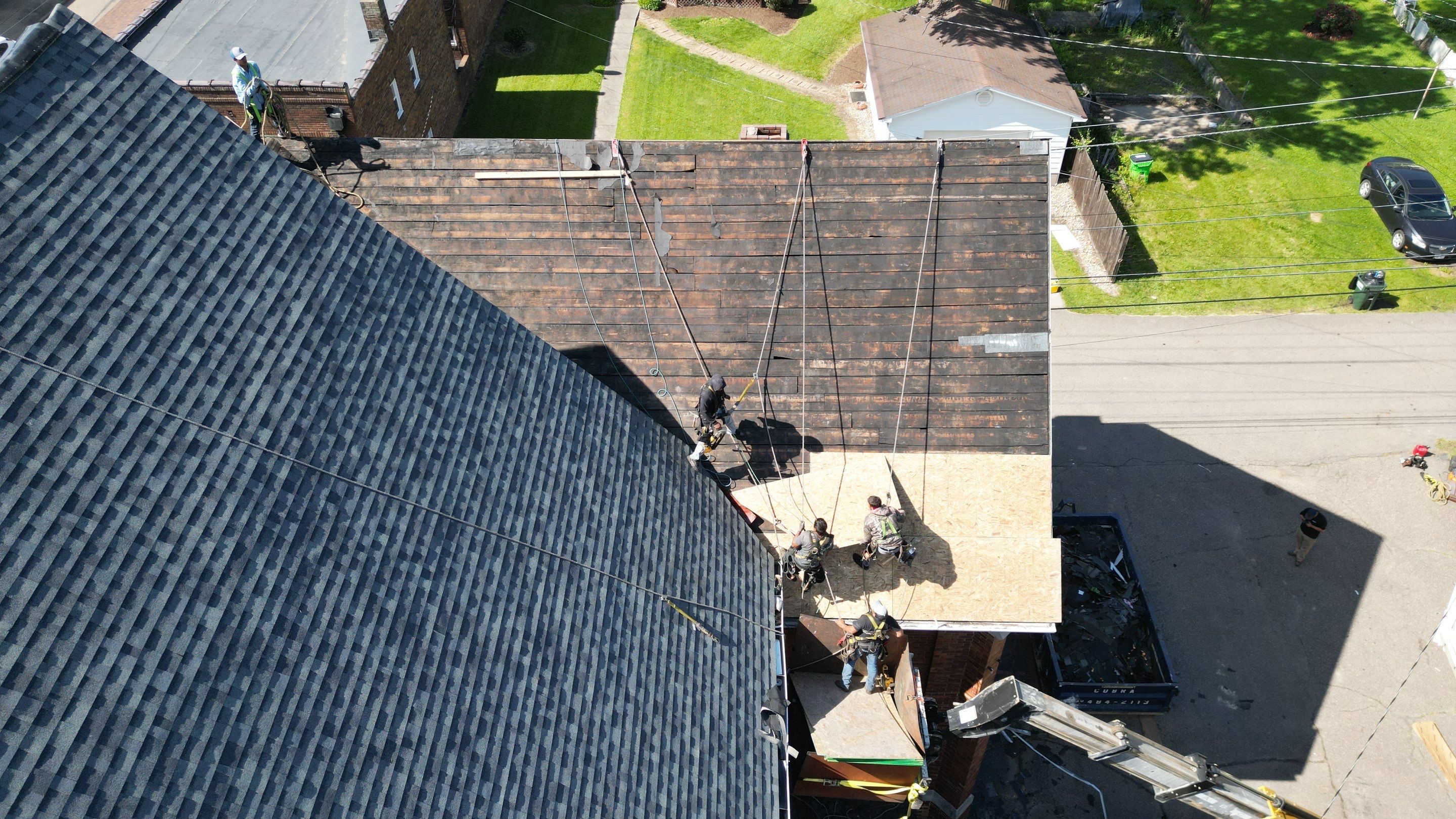 Commercial Roofing Installation using Duration Series Shingles - Estate Gray by RoofX 