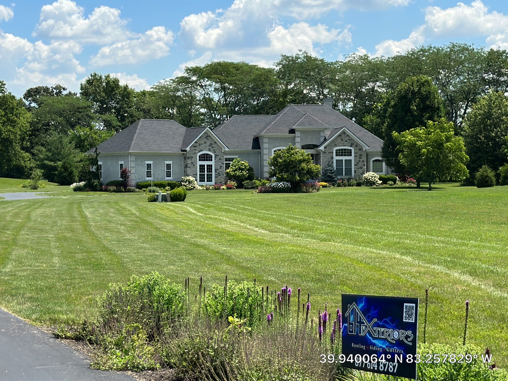 Residential Roofing Installation using Atlas Pinnacle Black Shingles by 614 Exteriors