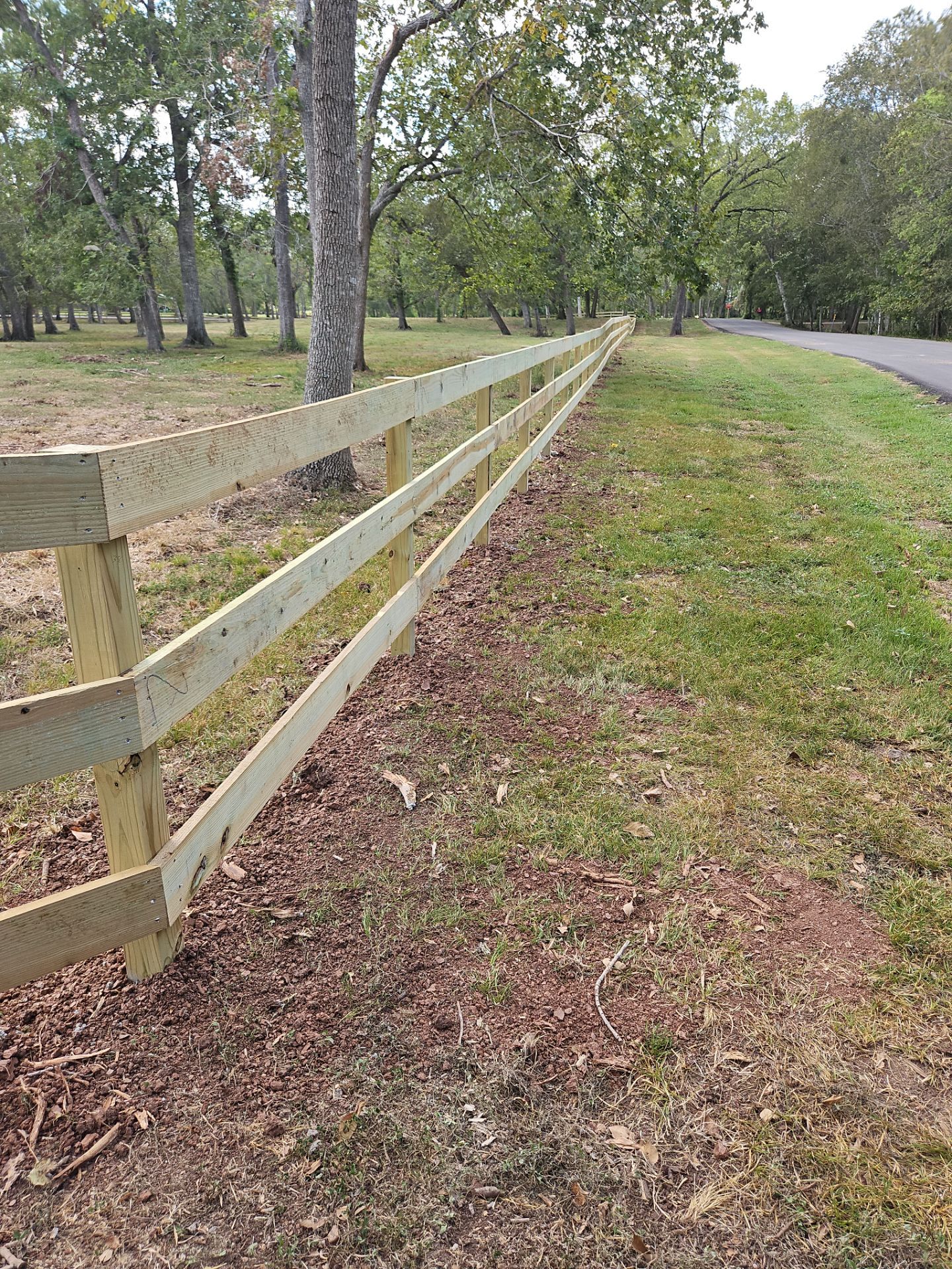 Ranch Style fence Plus Iron installation by Tim's Fences