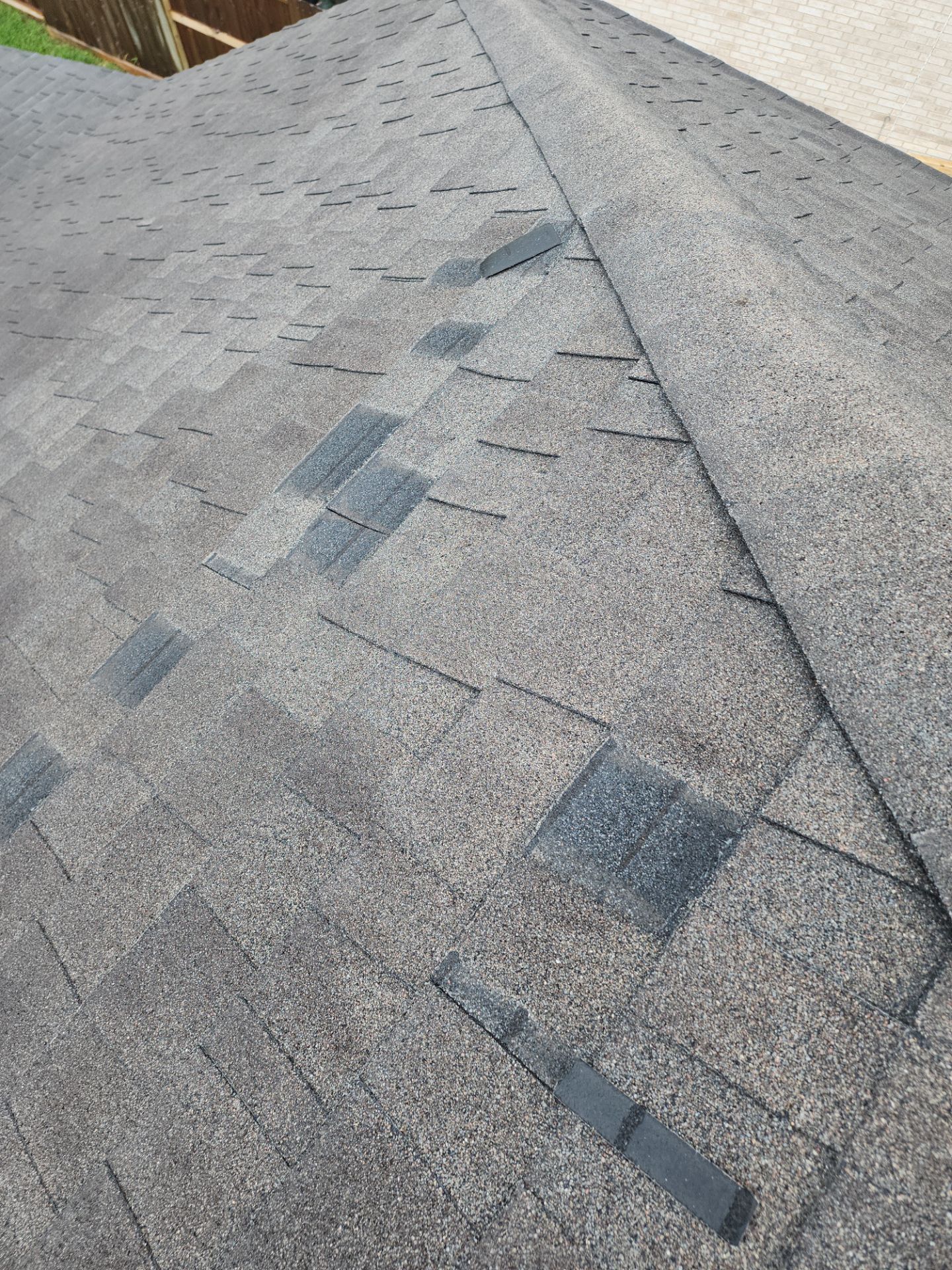 Hail Damage using Owen's Corning Duration (Lifetime) Shingles by Roof Repair Company