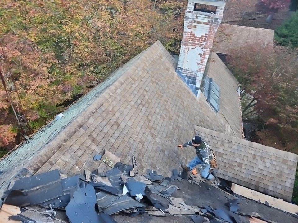 Residential Roofing Installation using Owens Corning TruDefinition Desert Tan by A Plus Exterior