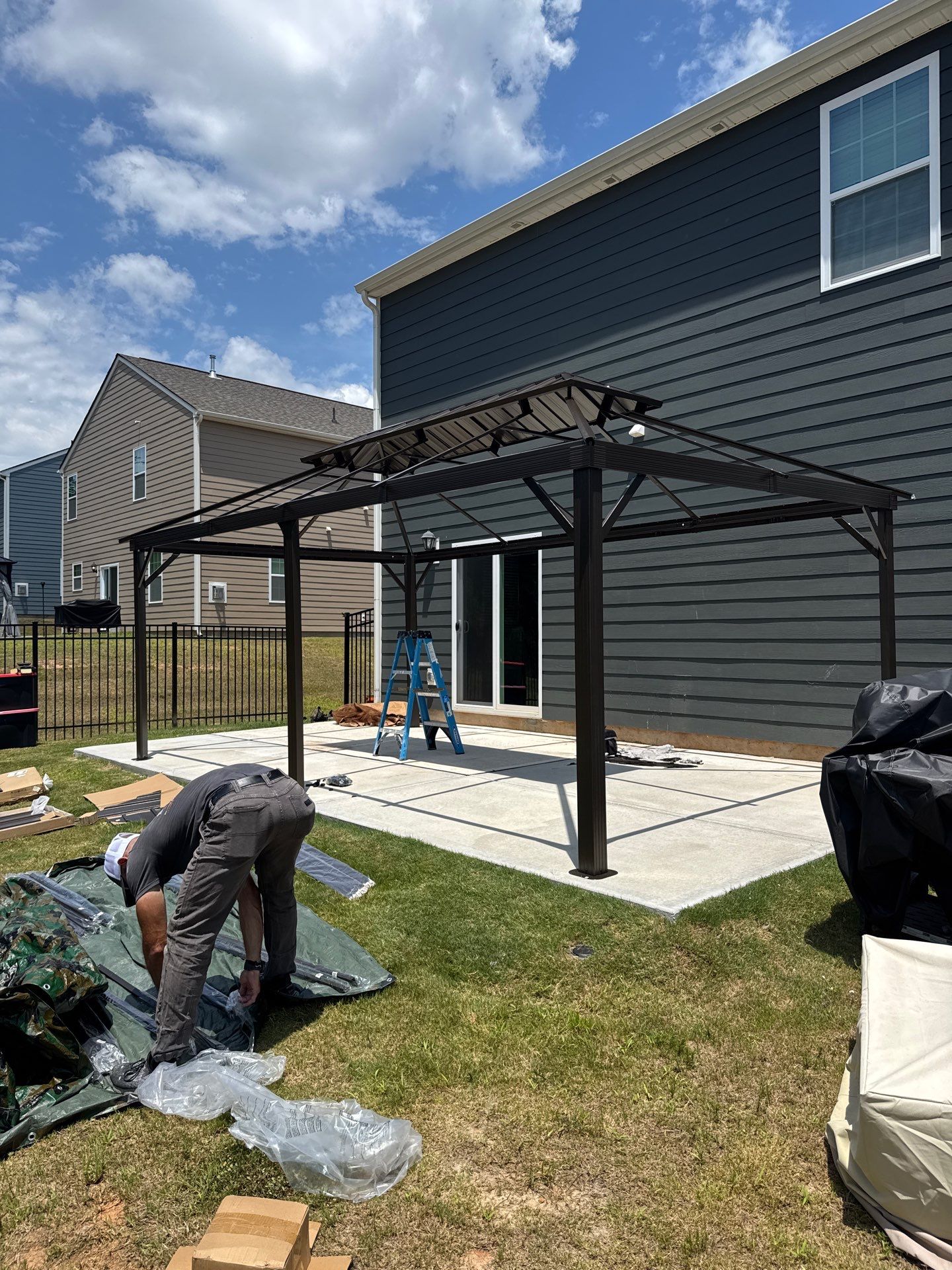 Pergola Assembly & Install Complete! by A Step Above Handy LLC