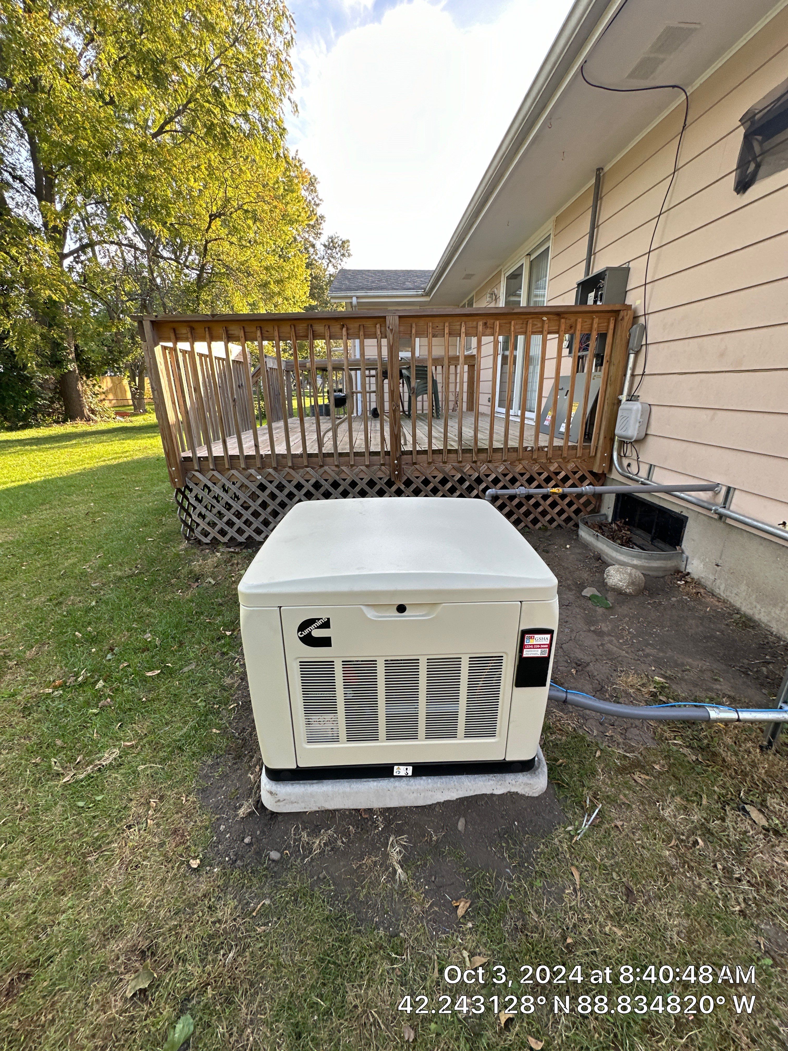 Cummins Generator Installation by GSHA Services LTD