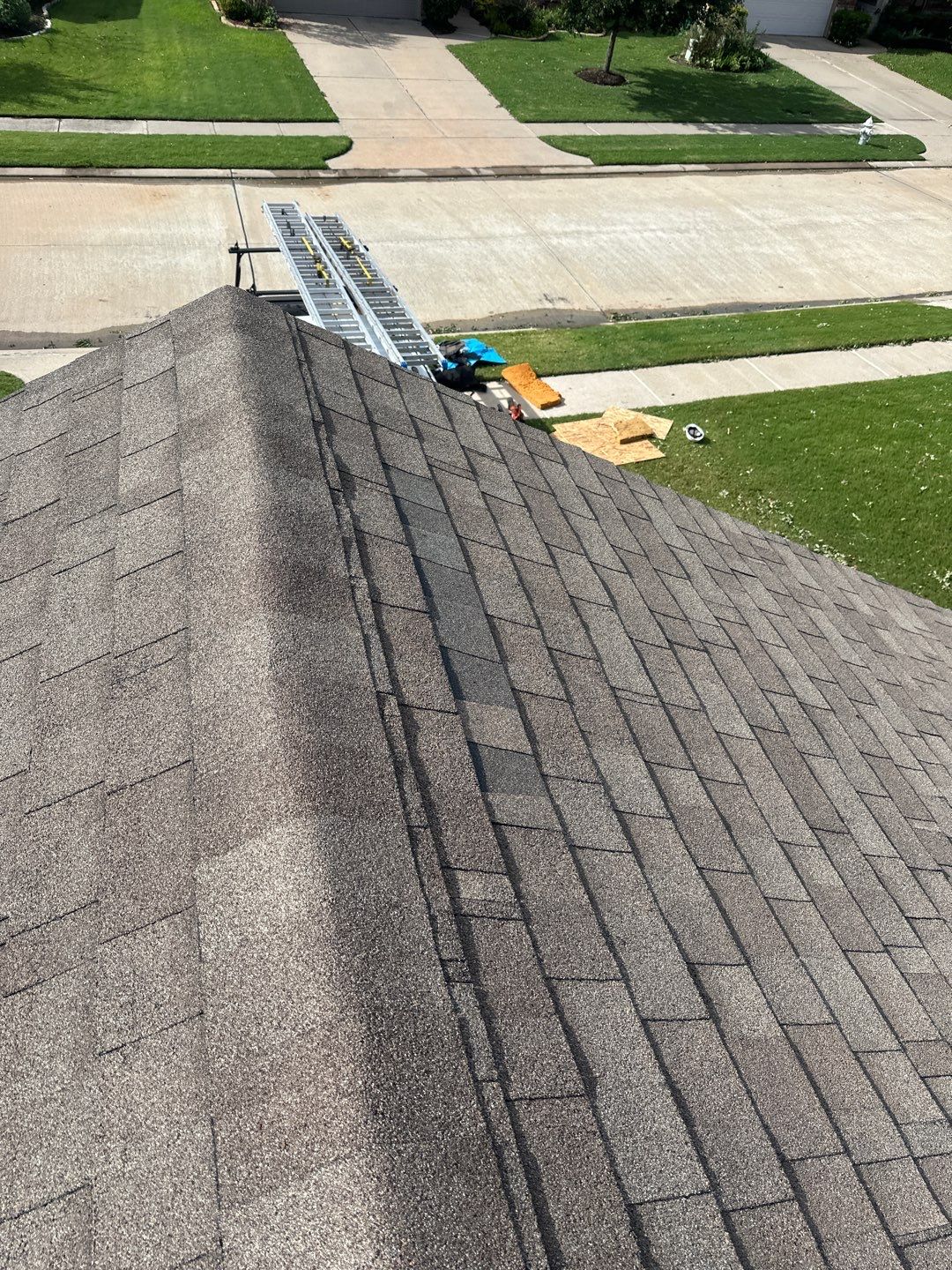 Hail Damage using Owen's Corning Duration (Lifetime) Shingles by Roof Repair Company