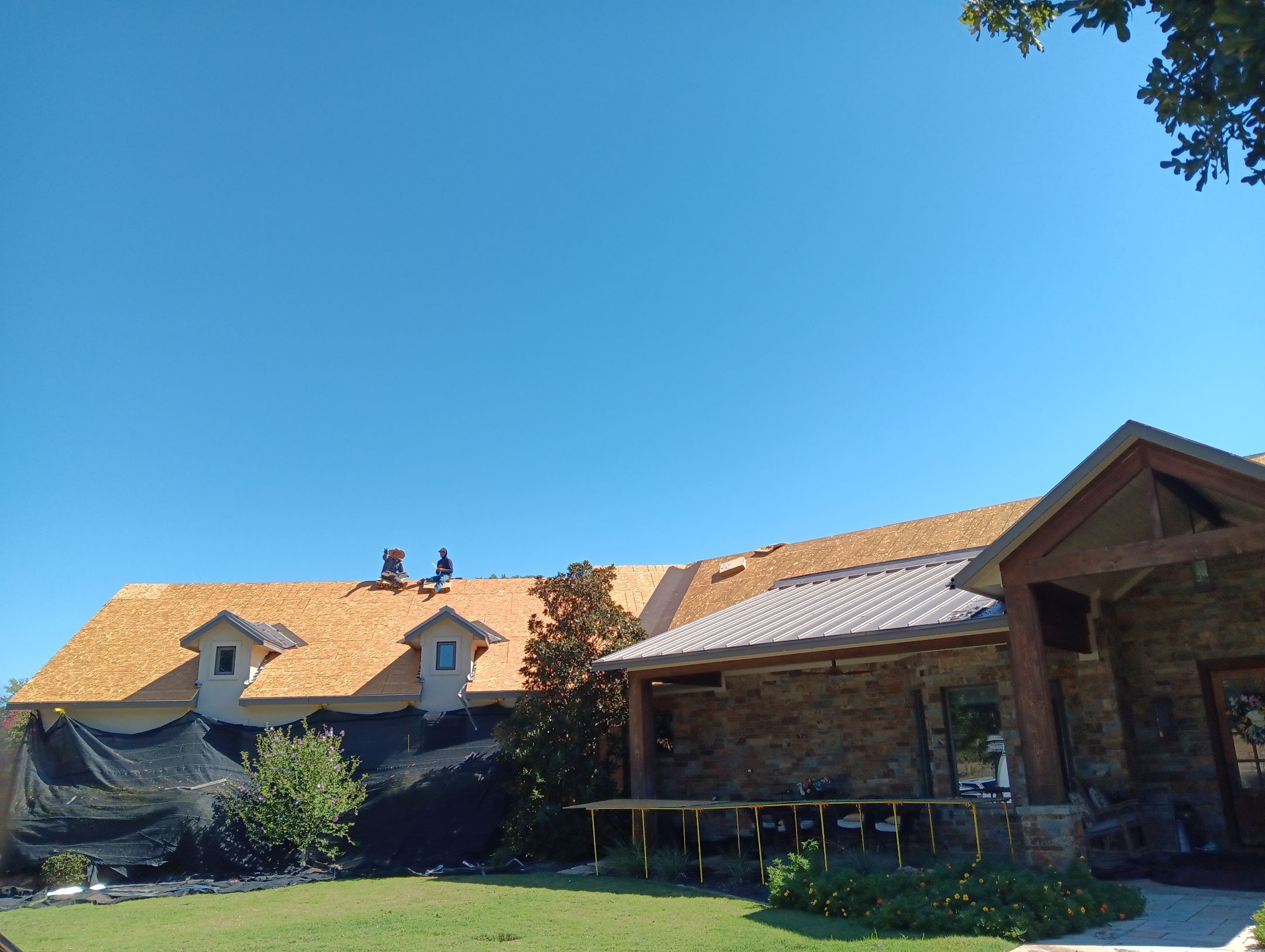 Insurance Claim Roof and Gutters using Certainteed Landmark Weathered Wood by AJ's Reliable Services LLC