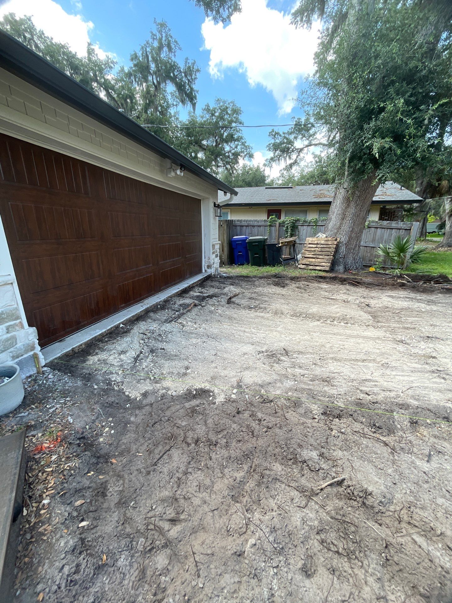 Concrete Driveway Replacement and Expansion in Orange Park by Burlington Concrete & Asphalt Inc
