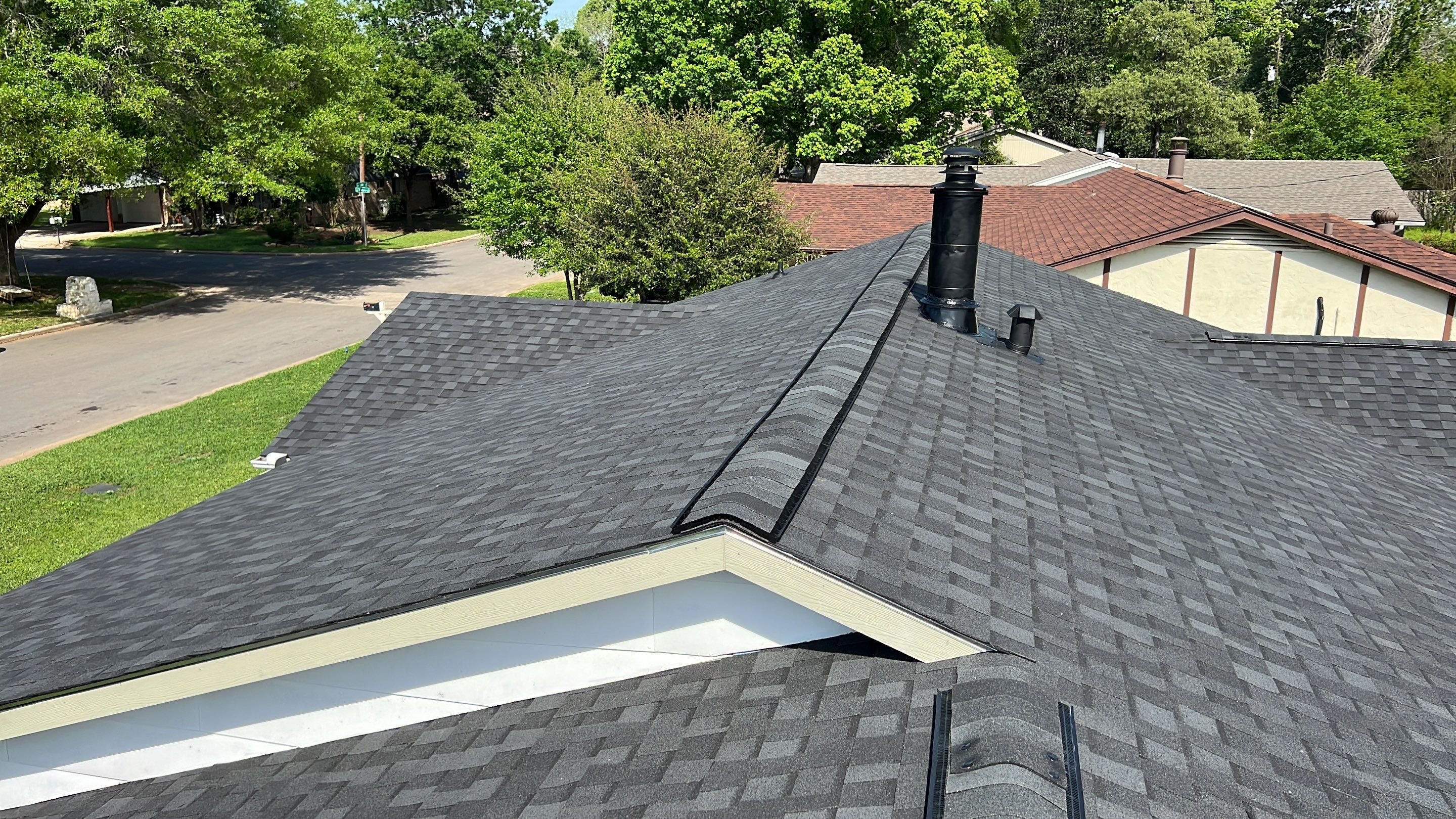 Full Roof Replacement on Brick Ranch — Conroe, TX by PL Roofing & SB Roofing, LLC.