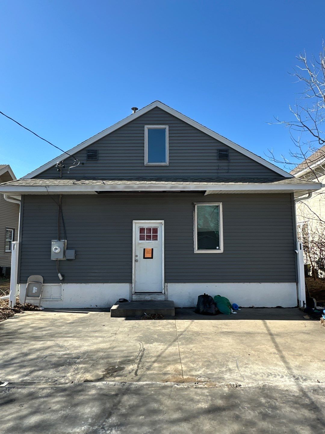 Saint Cloud steel siding fire claim by Koska construction llc
