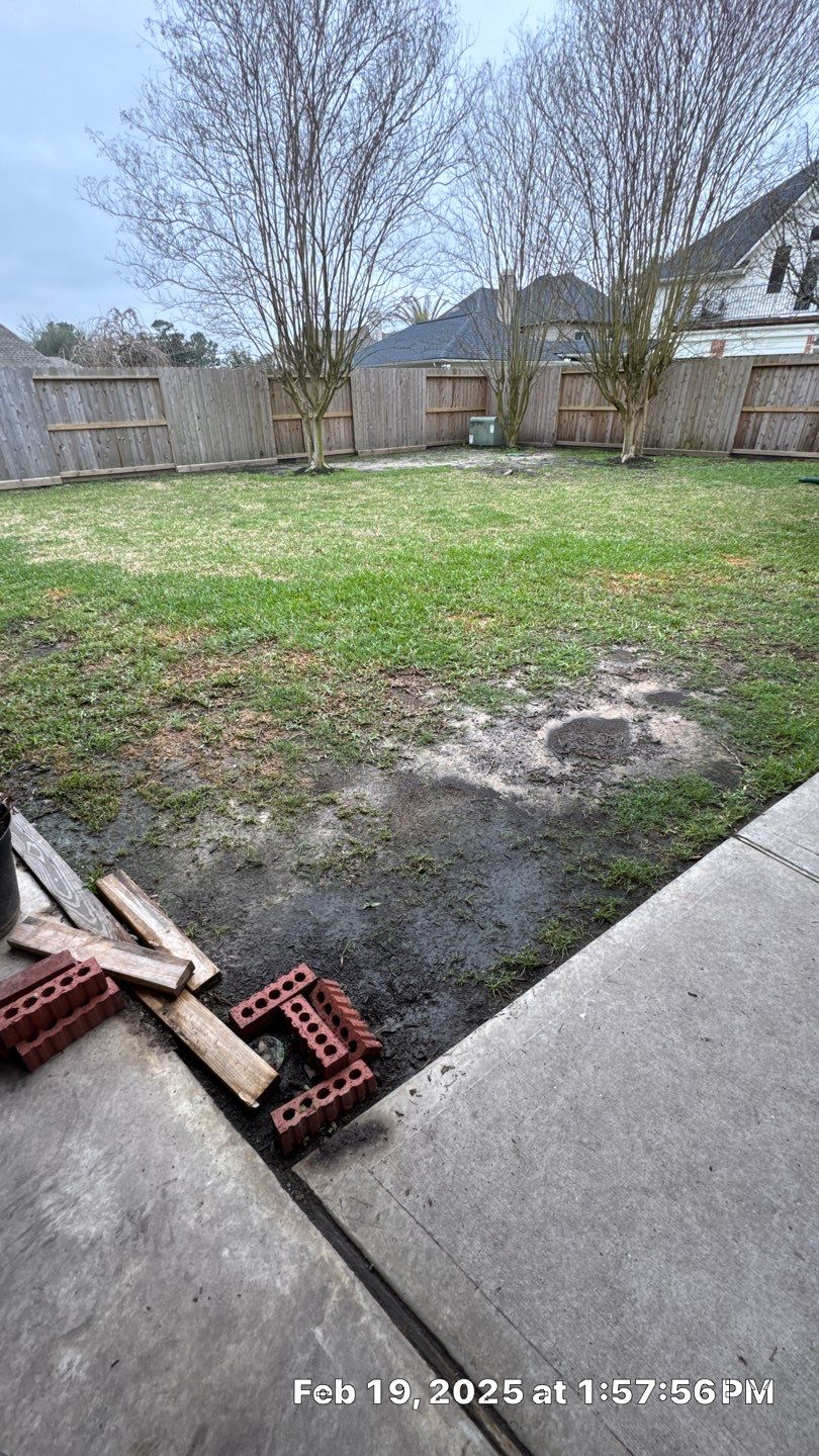 🌟 Steven’s Garage & Backyard Drainage Makeover by Texas Urban Elements