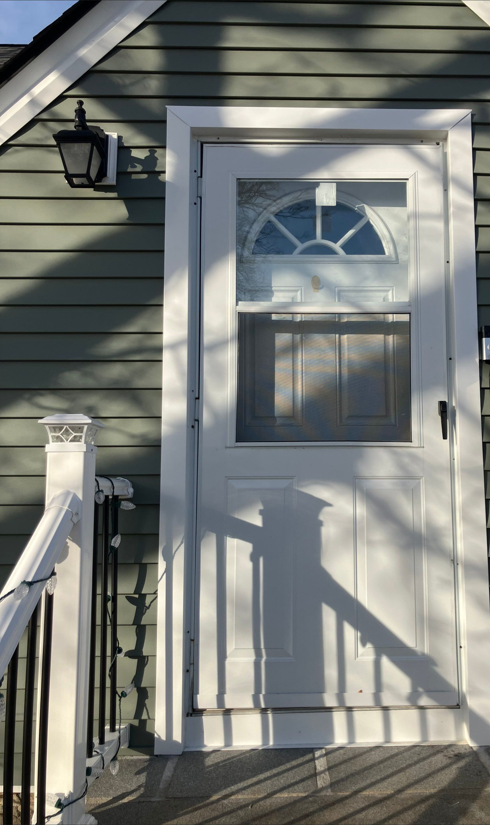 Entry Door Upgrade with Modern Glass Detail by DiGiorgi Roofing and Siding Inc