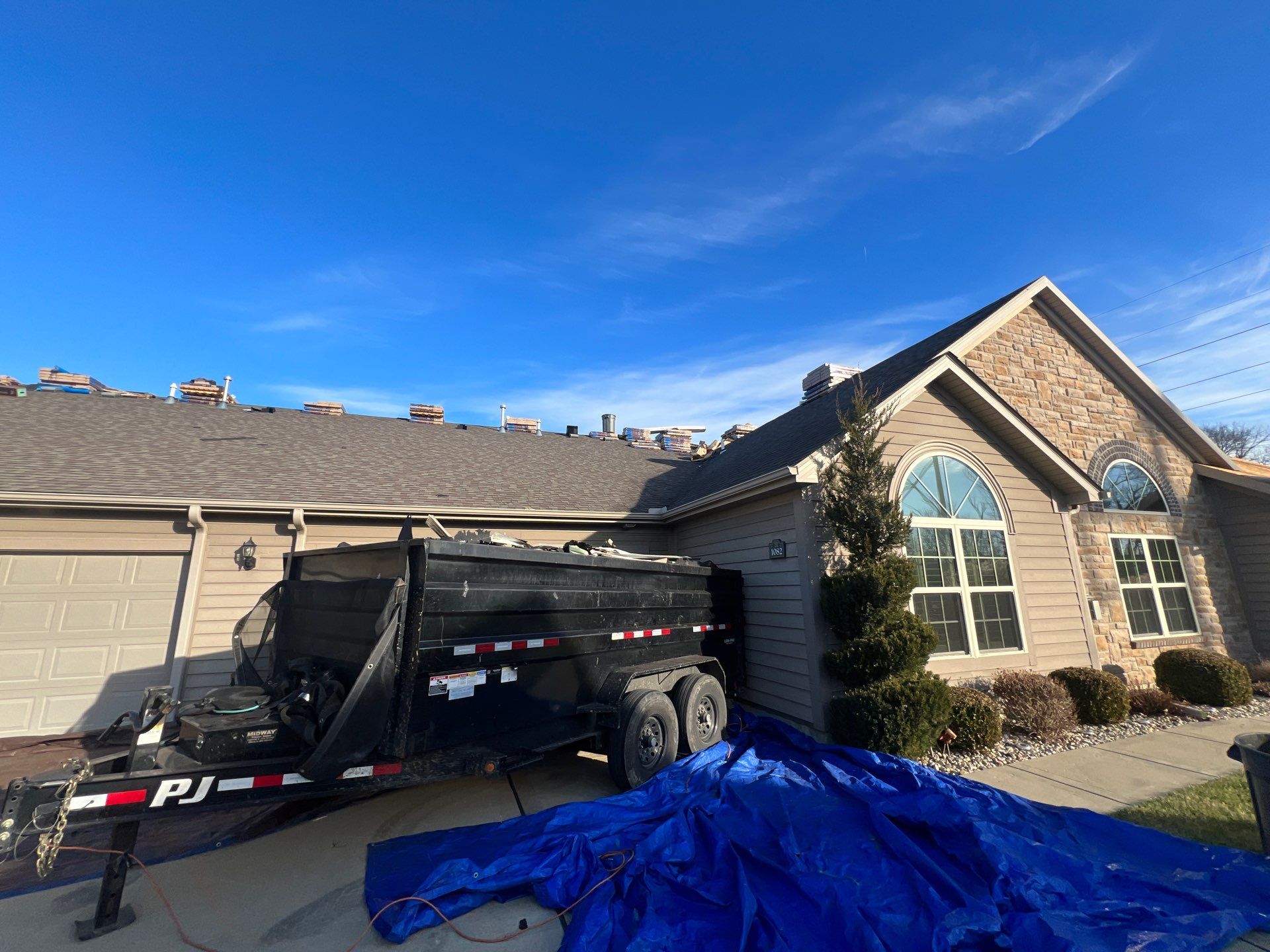 Installation of New Roof by H&F Exteriors