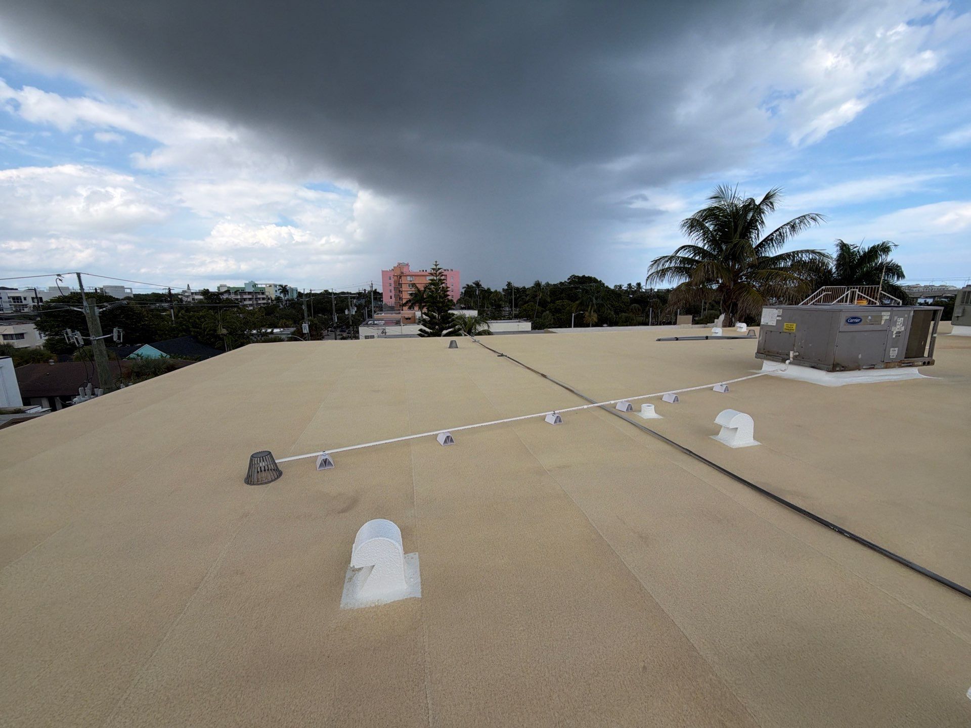 Commercial Roof Restoration for Lake Worth Beach Flat Roof Project by Roof King LLC