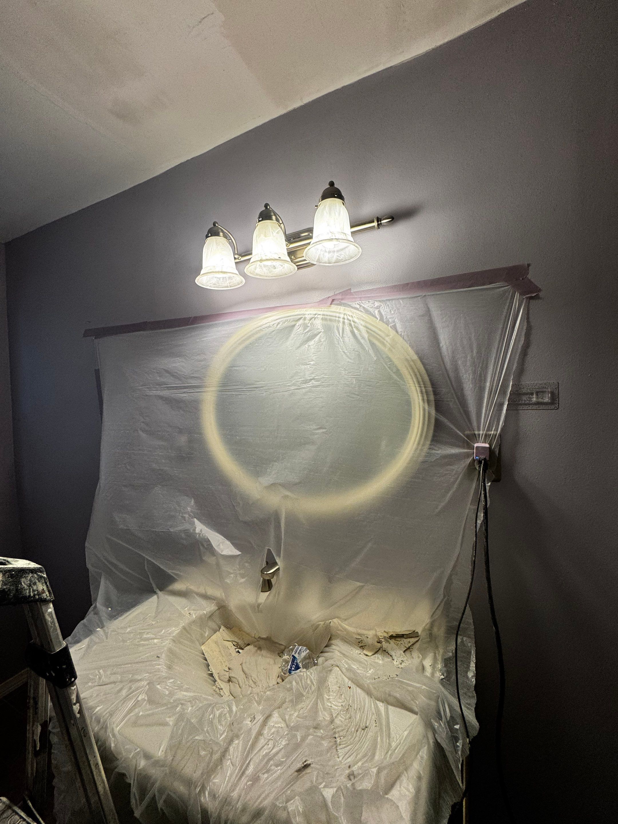 Warner Robins Bathroom Ceiling Water Damage and Drywall Repair by PGP Surface Solutions, LLC