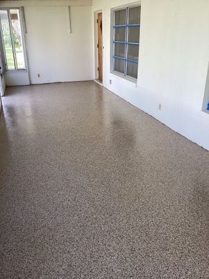 Patio using Pebble Beach