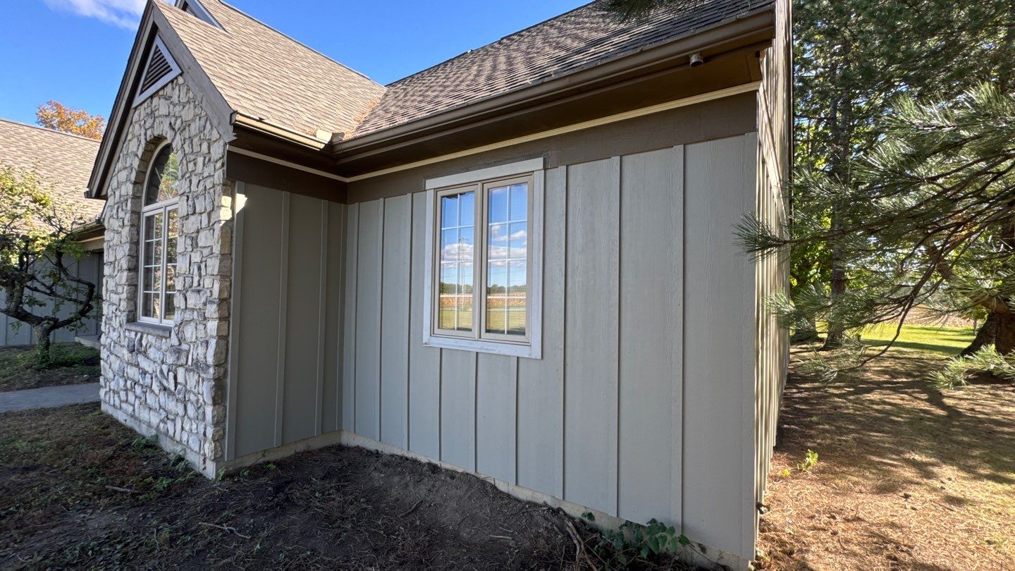 Siding Installation using Hardie Board and Batten Monterey Taupe by Nitro Roofing and Construction