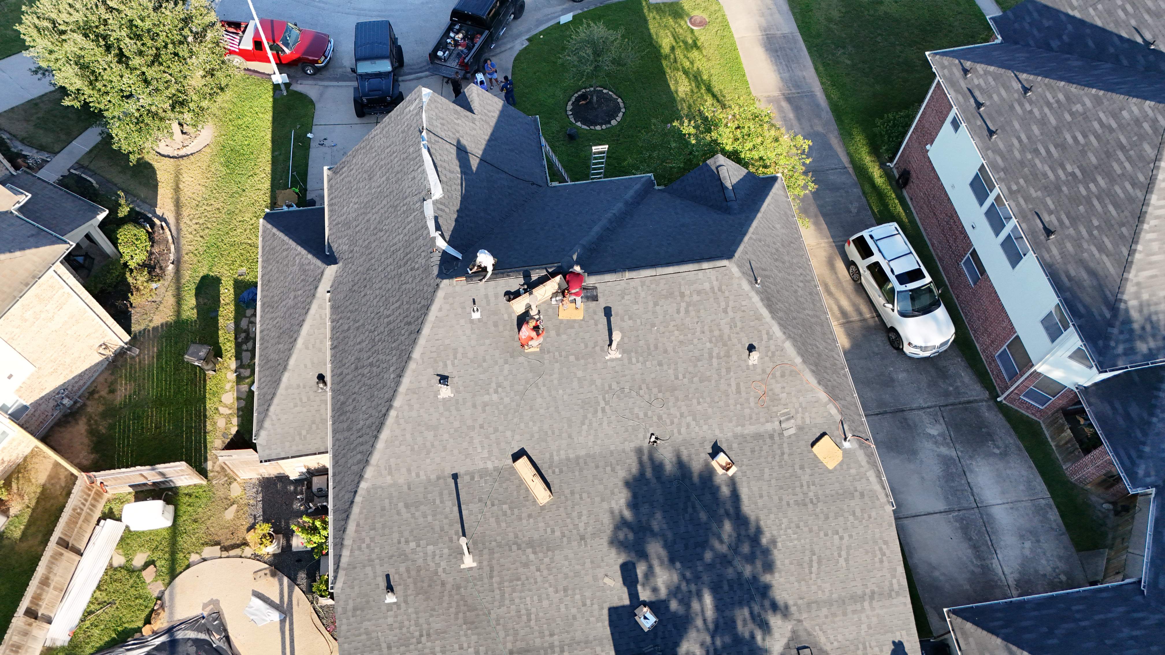 Poolside Home Roof Replacement — Spring, TX by PL Roofing & SB Roofing, LLC.