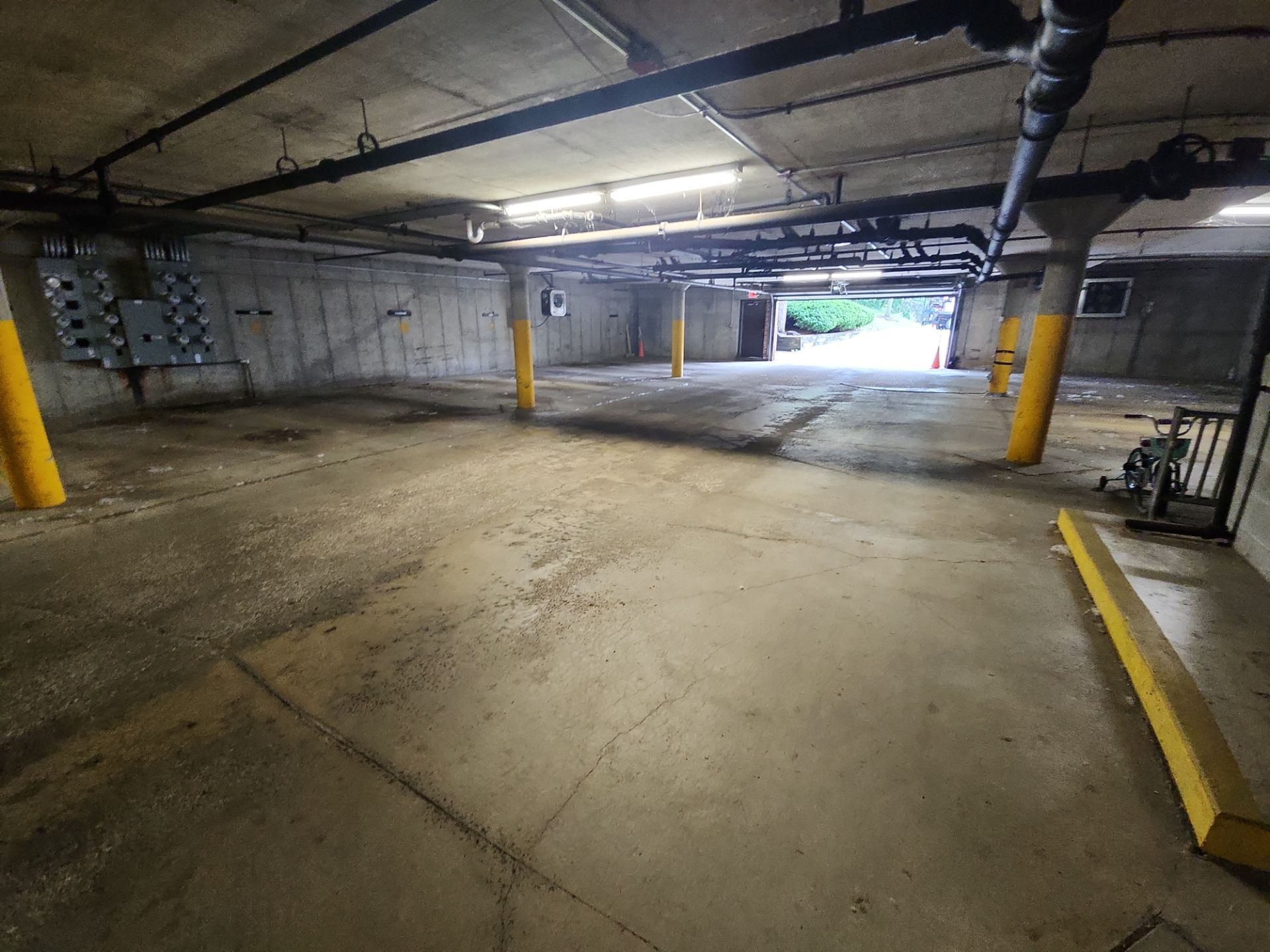 Parking garage cleaning by Northern Power Washing LLC.