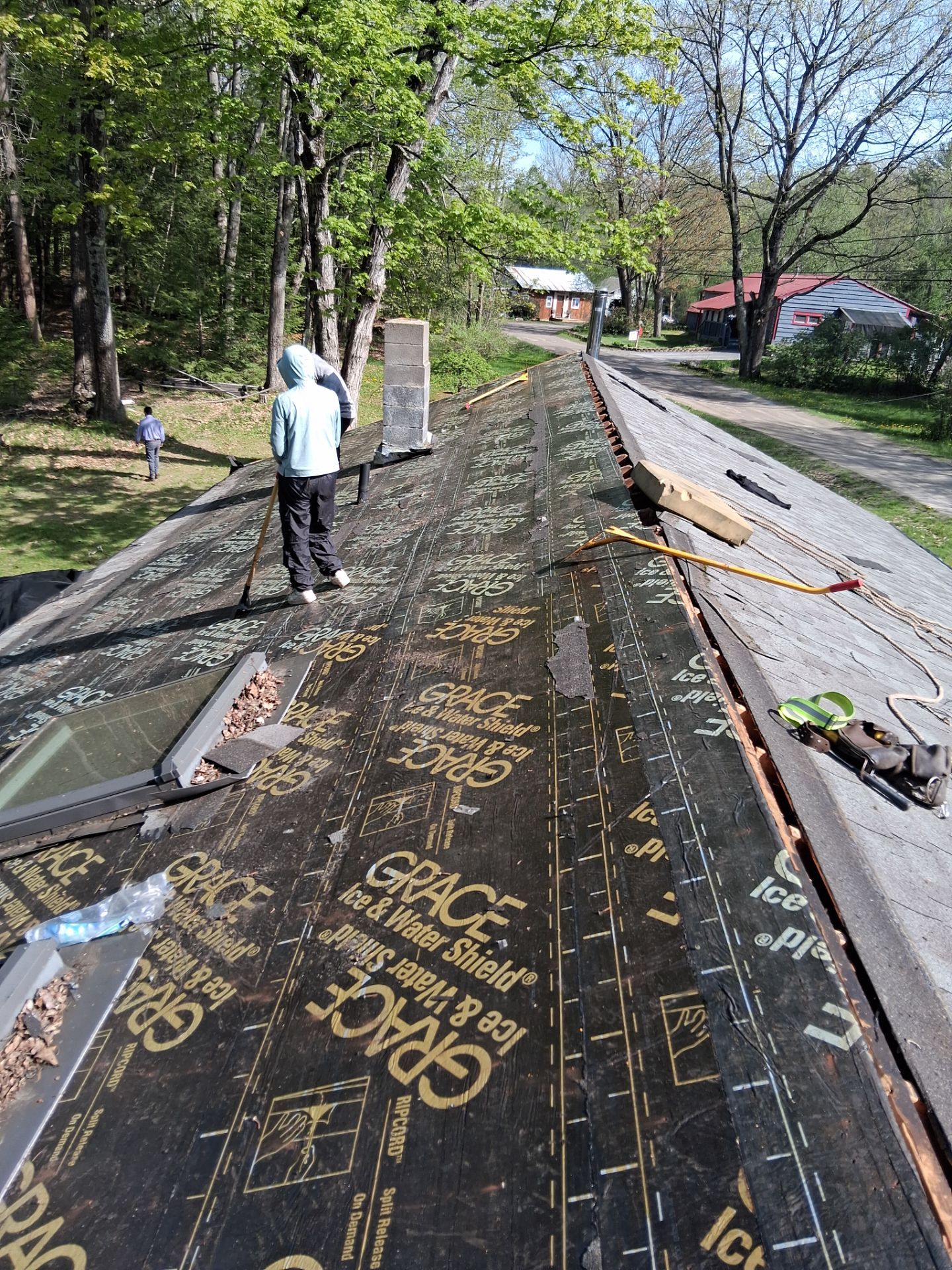 Asphalt Shingle Roof Replacement and Skylight Installation in Newport, NH by Tall pine roofing