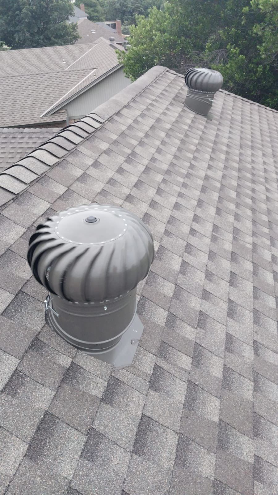 roof, turbine vent, & gutter replacement in Edmond by McCann's Roofing and Construction
