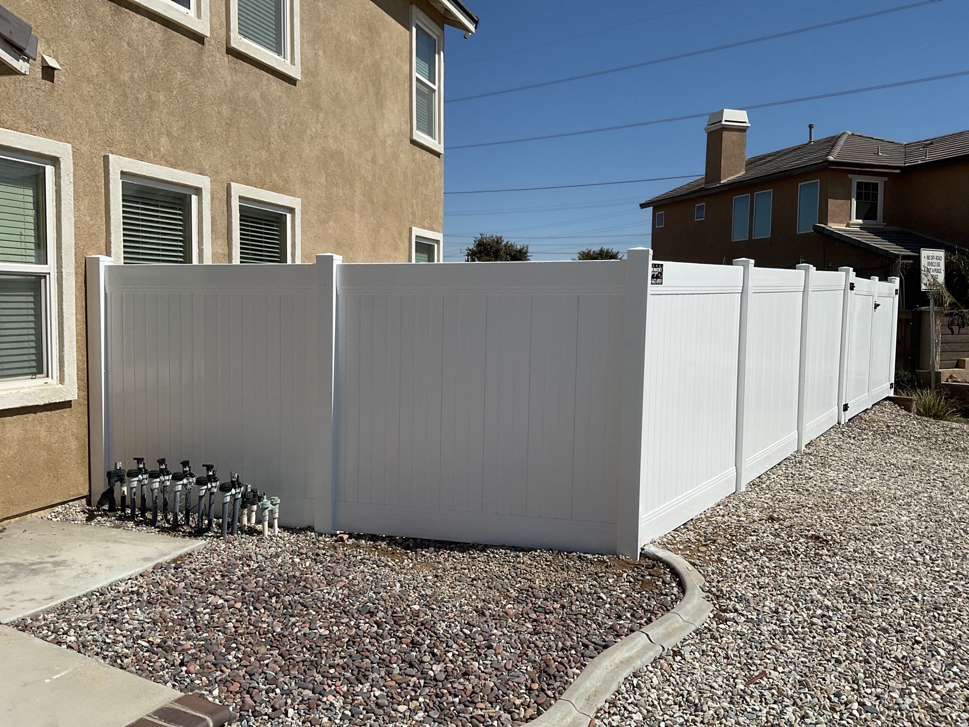 Fence Installation using Vinyl by Fence Guys Inc.