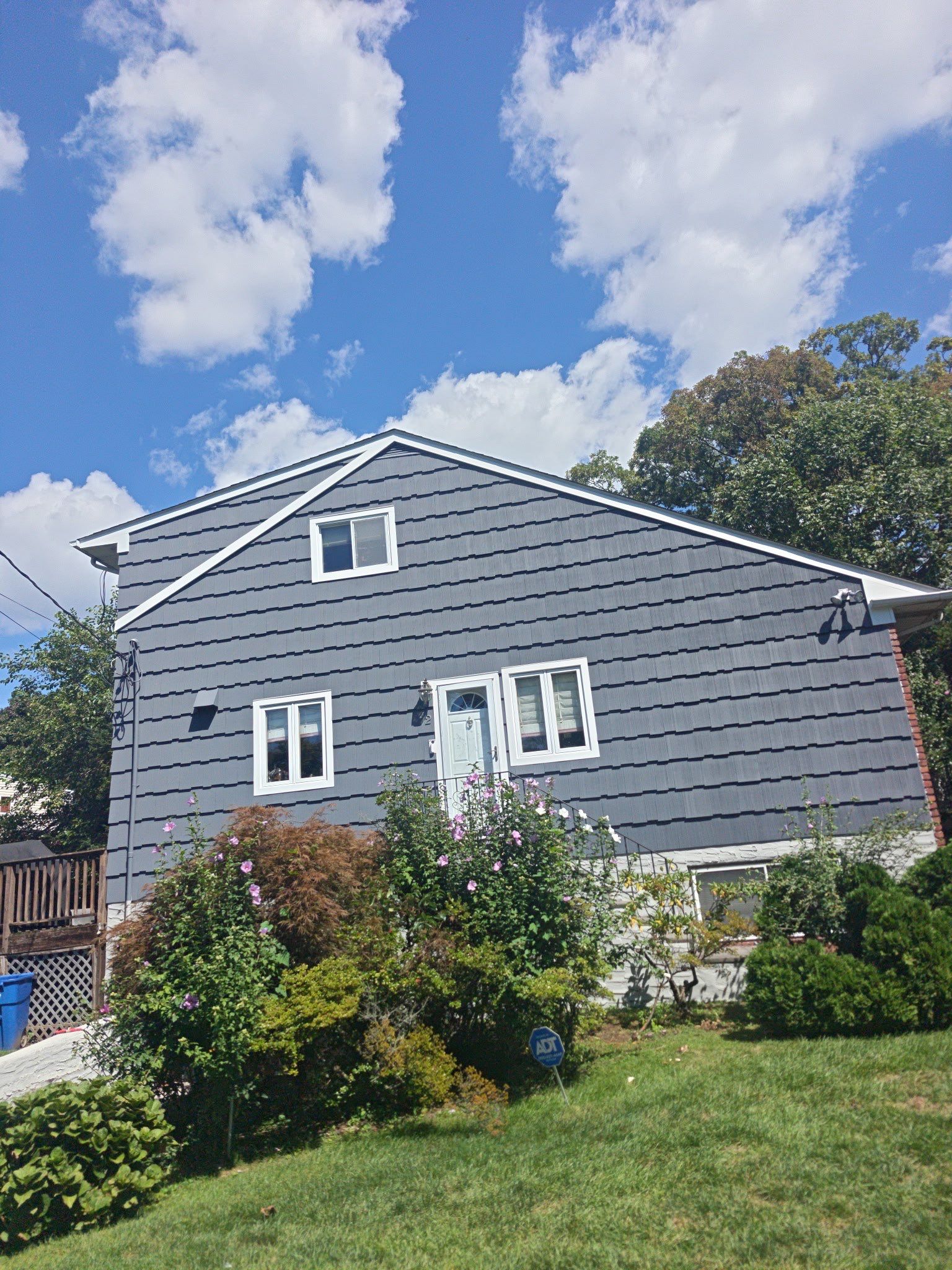 James Hardie Slate Blue Shake in Larchmont, NY by Ideal Siding - Westchester