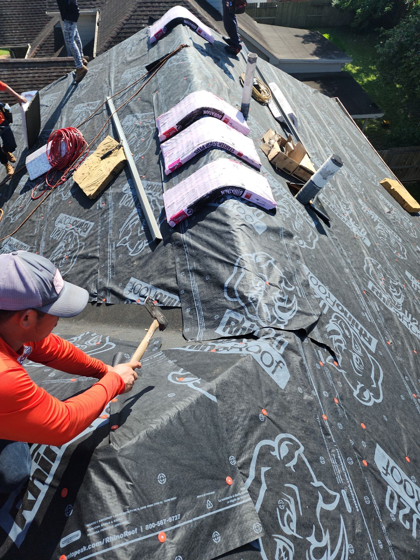 Residential Roofing Installation using Owen's Corning Duration (Lifetime) Shingles by Roof Repair Company