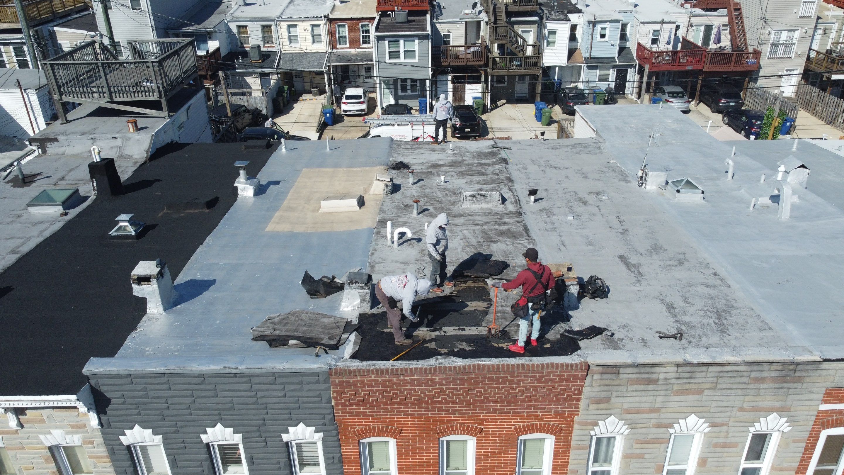 Residential Roofing Installation using Flat Roof Replacement – Modified Bitumen by Matter Construction, LLC