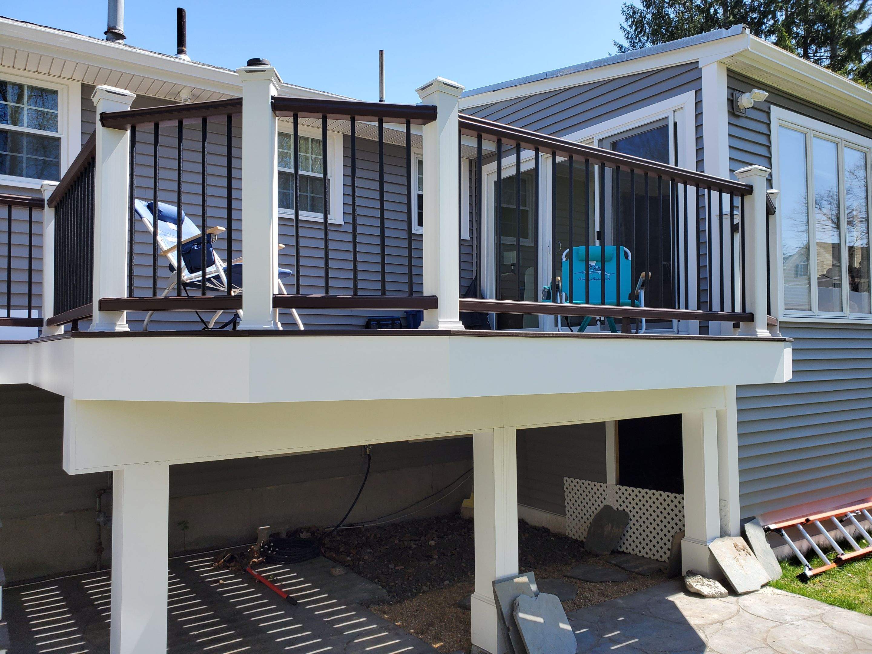 Deck Construction using AZEK/Trex by UBrothers Construction