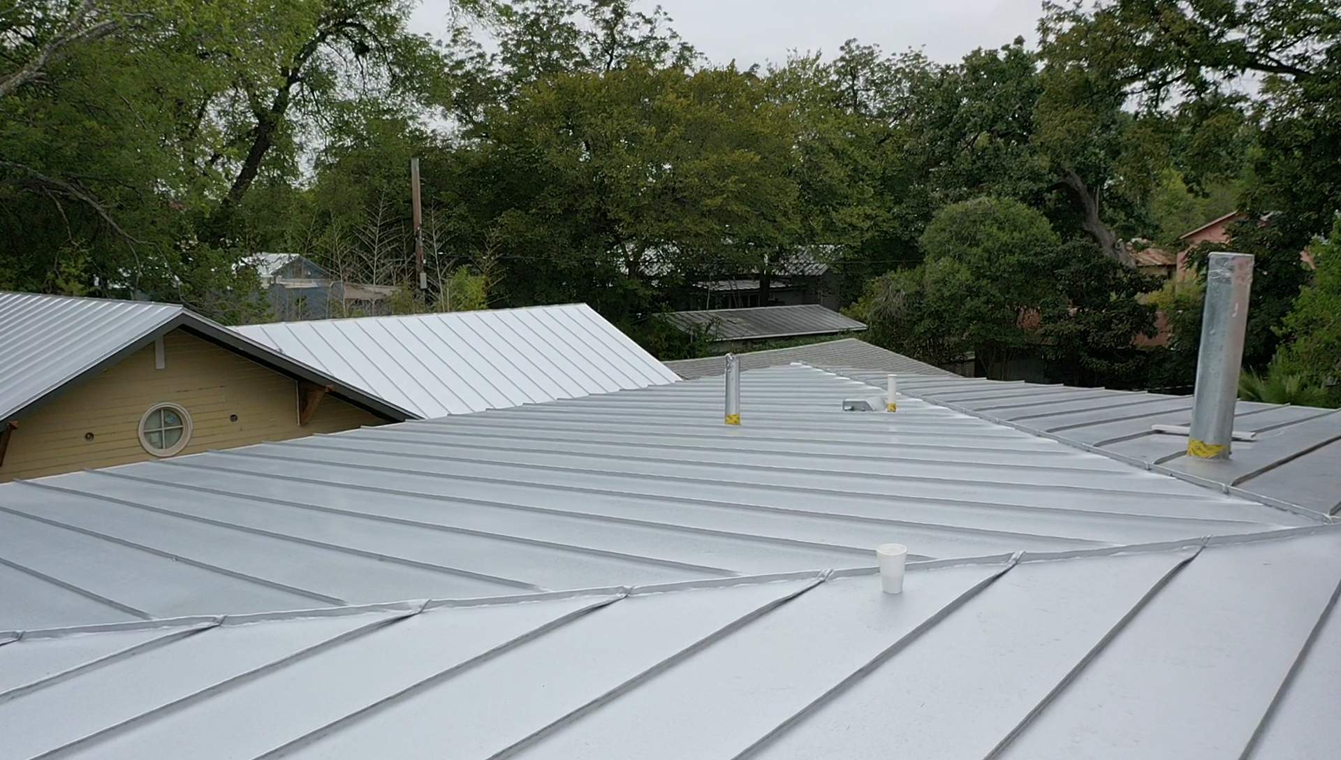 Residential Metal Roof Installation using McElroy Metal by Premier Roofing and Contracting