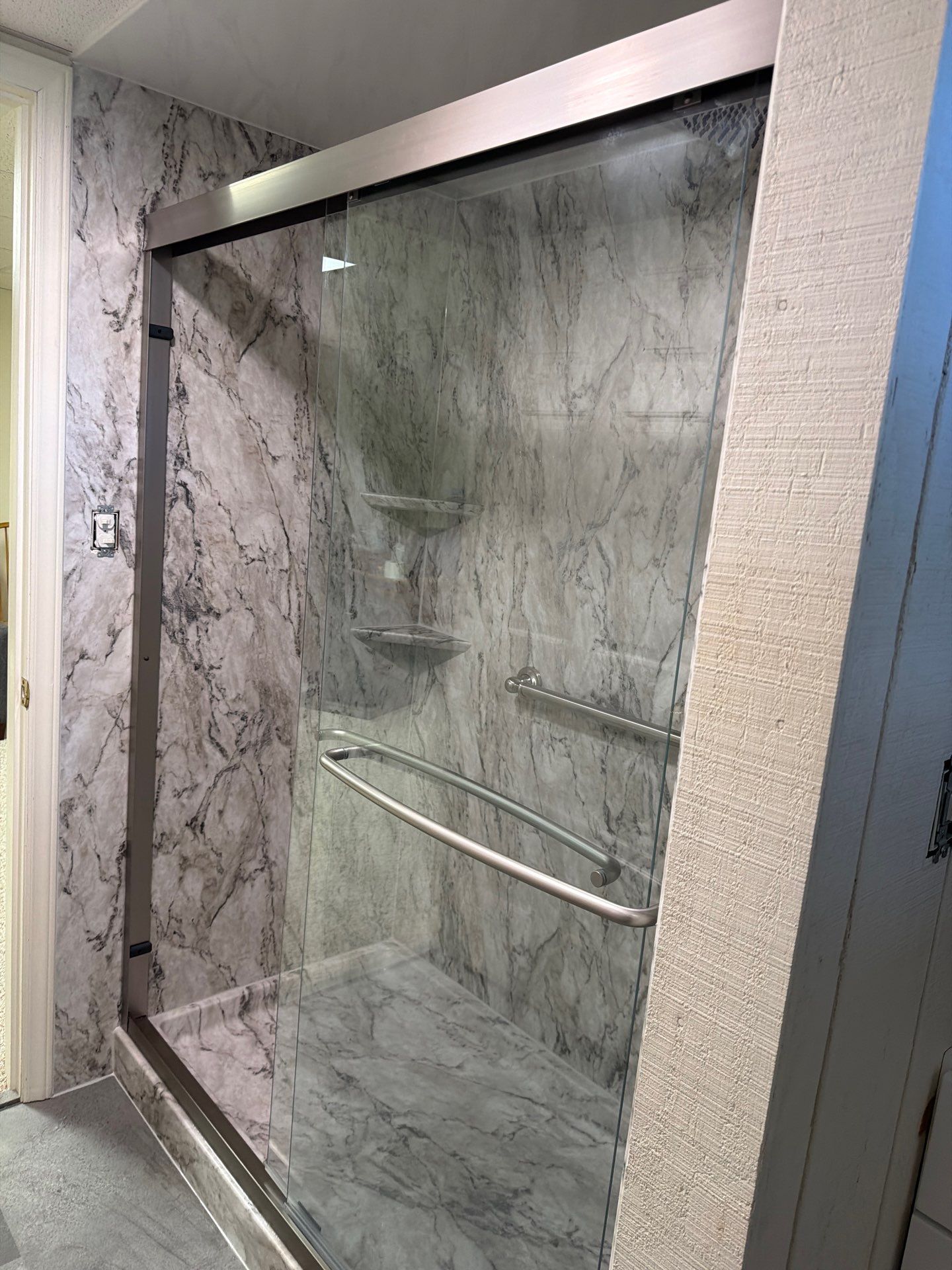 Tub to Shower with Flooring by BathPlanet SW Virginia